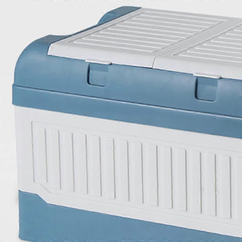 Foldable MultiCompartment Car Storage Box with Bag Stylish and Organisational Solution in Yellow and Grey Blue White