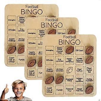 Jogo de bingo de futebol, jogo de bingo com tema de futebol de madeira, jogo da velha