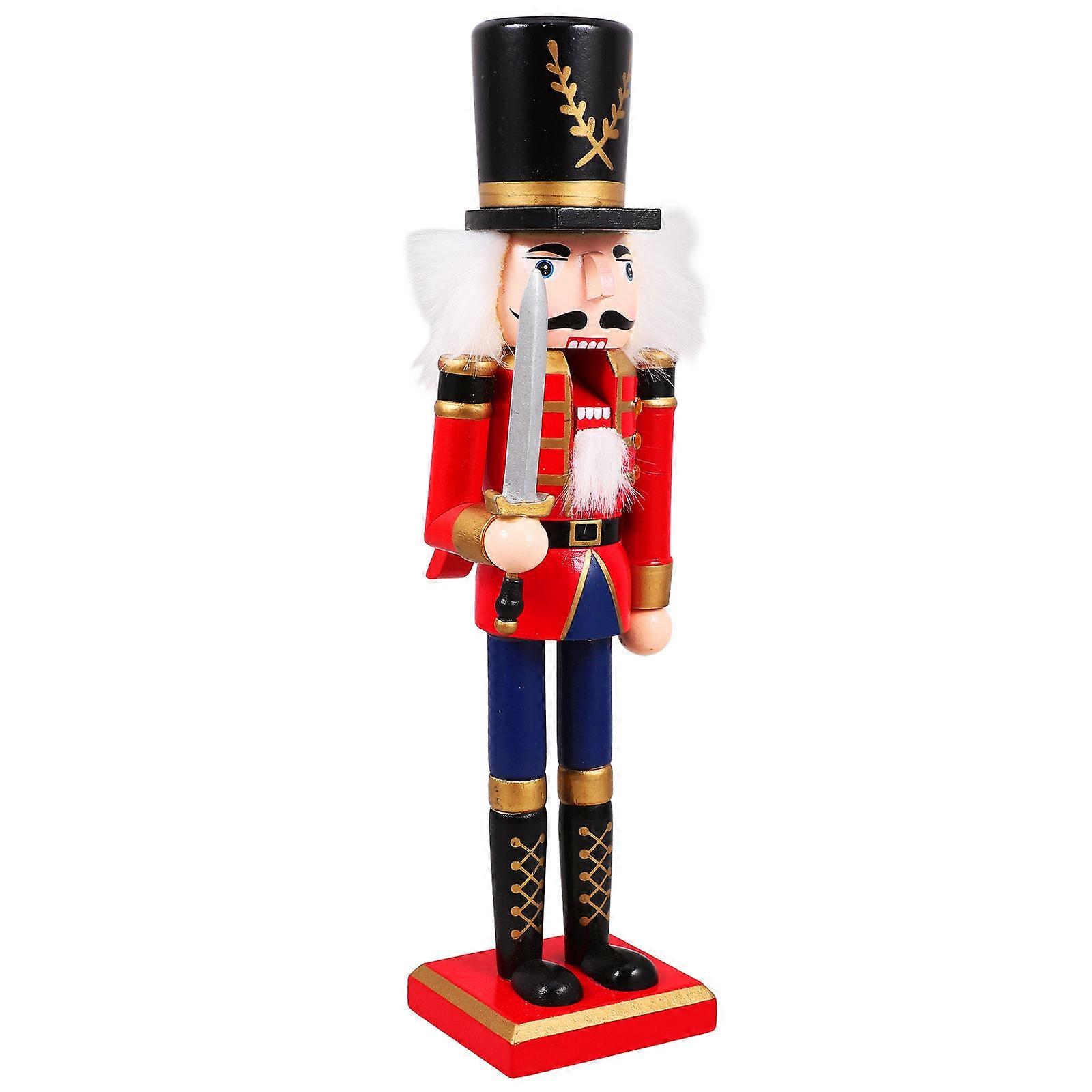 Traditional Nutcracker Statue, Lovely Christmas Decor Element, Expertly Designed