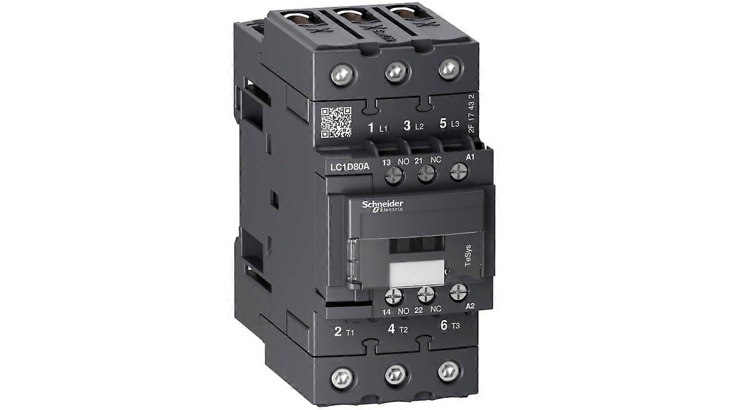 Schneider Contactor 3-pole 66a 48v Ac Coil Tesys D Lc1d80ae7