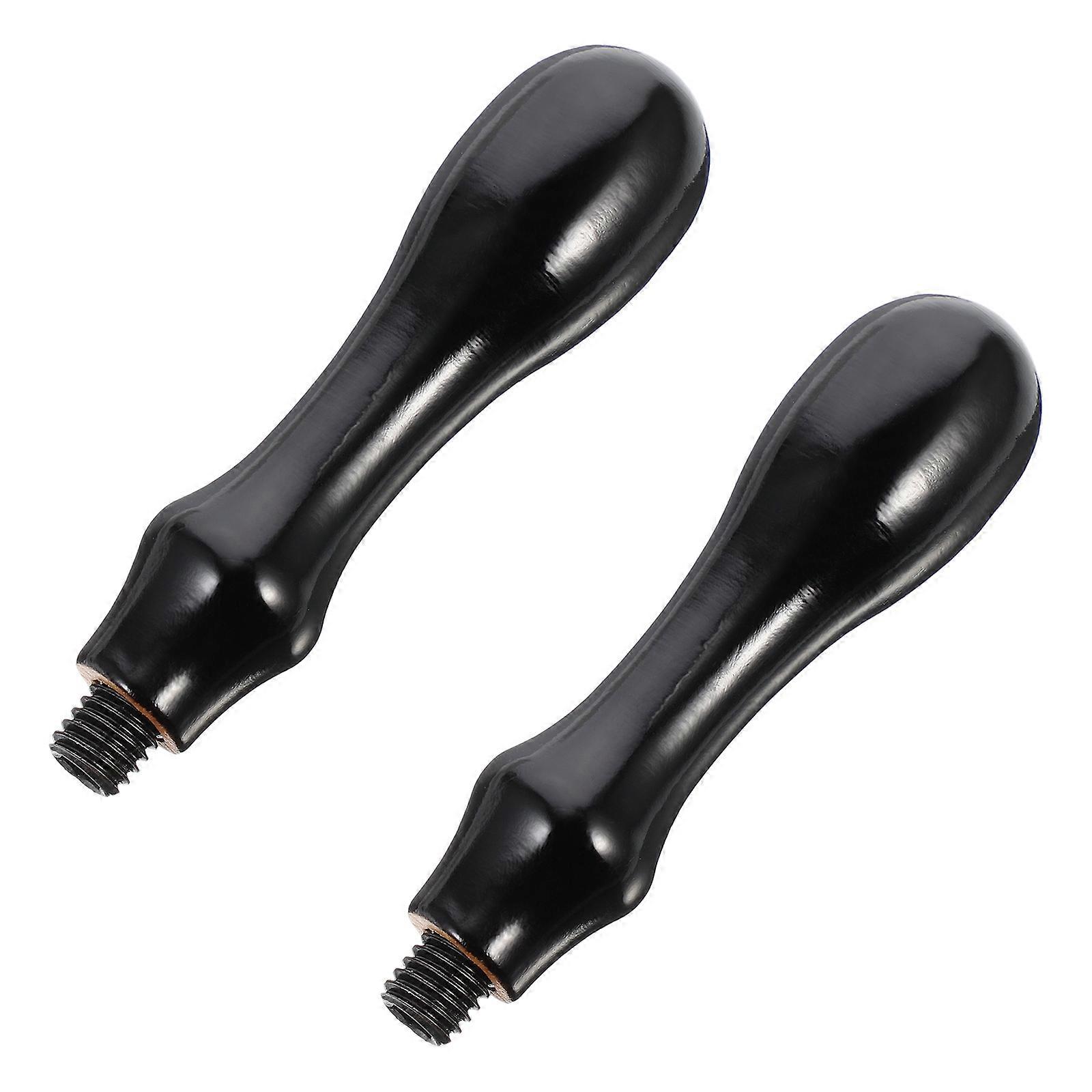 Craft Projects Wooden Envelope Seal Stamp Handle Long-term Use Black 2Pcs