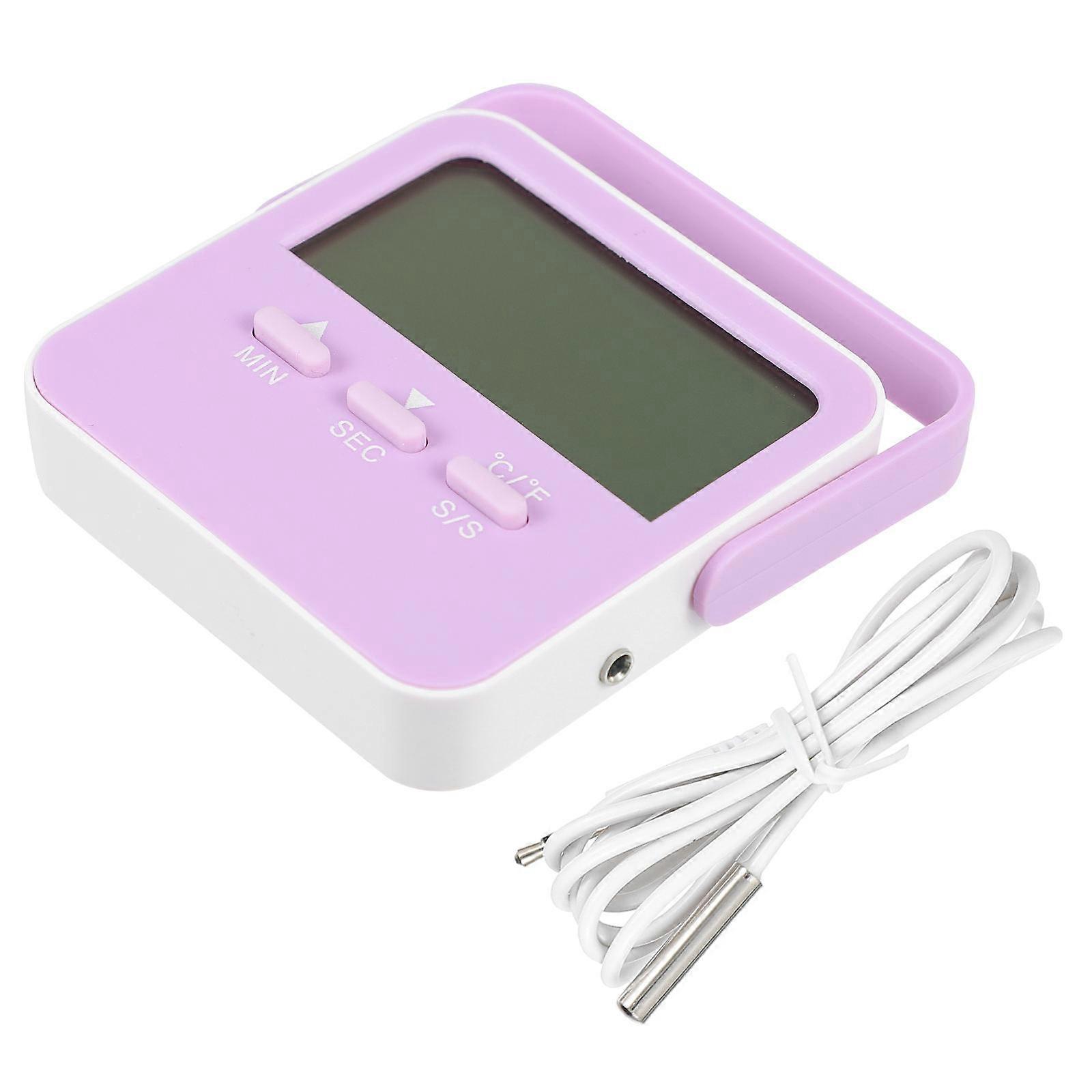 Violet Desktop with Bracket for Accurate Indoor Outdoor Temperature Measurement 5.2x3.8 Inches