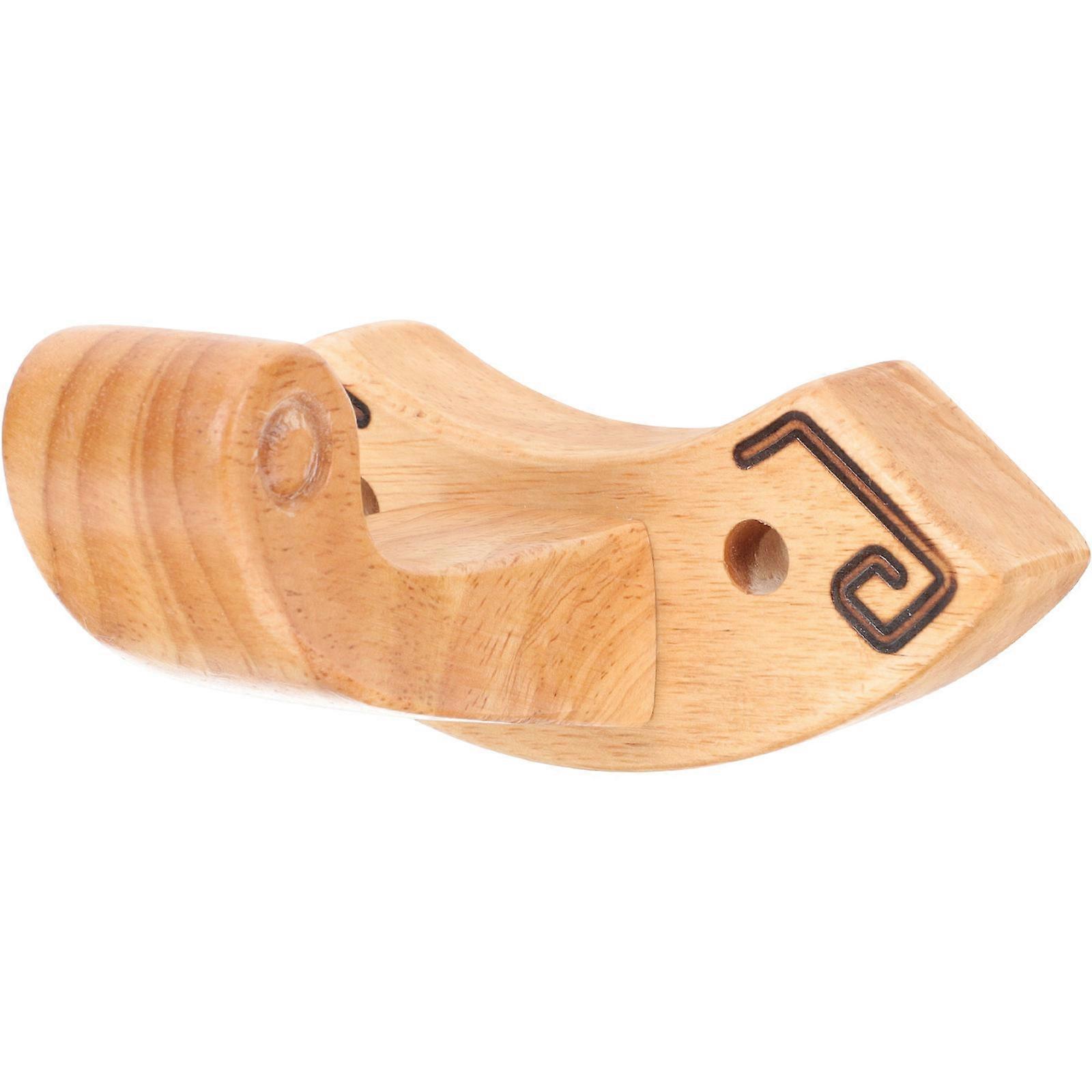 Guzheng Wall Mount Shelf for Storage Use Light Brown Plastic Holds 1 Instrument Securely