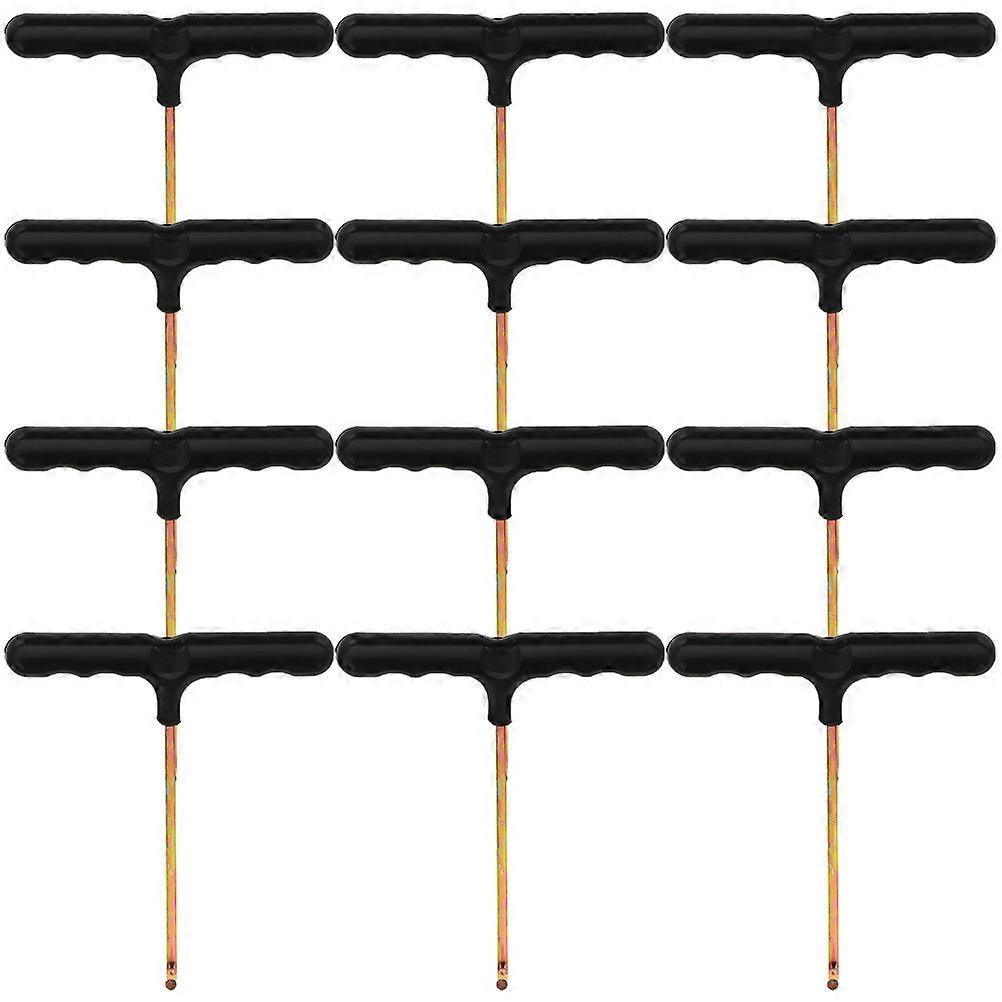 Portable Shoelace Pullers with Plastic and Metal Material for Daily Use 12Pcs T-shaped Hooks