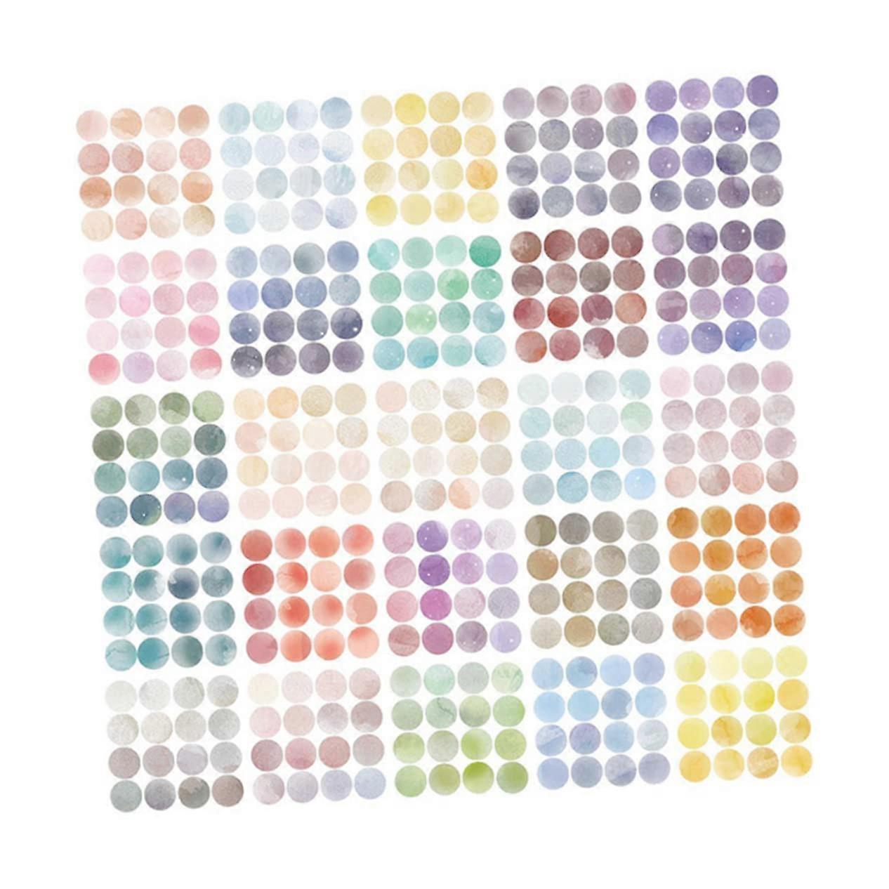 25 Dot Stickers Round Labels for Gift Wrapping, Coding, and Photo Applications - Colorful Circle Dot Stickers