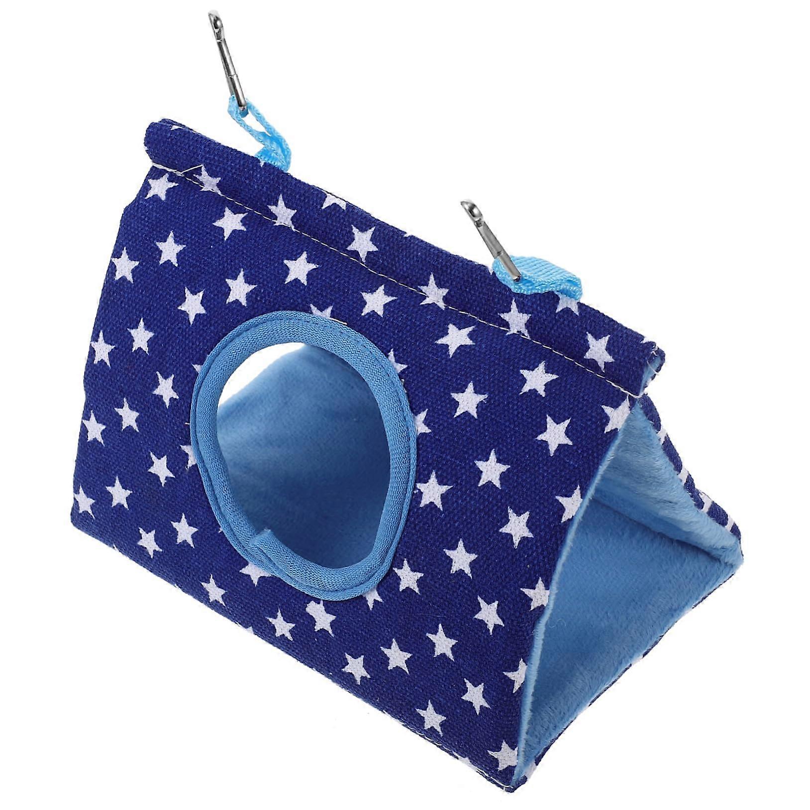 Hanging bird hammock for budgies and cockatiels, soft and breathable, provides a warm and cozy hideaway.