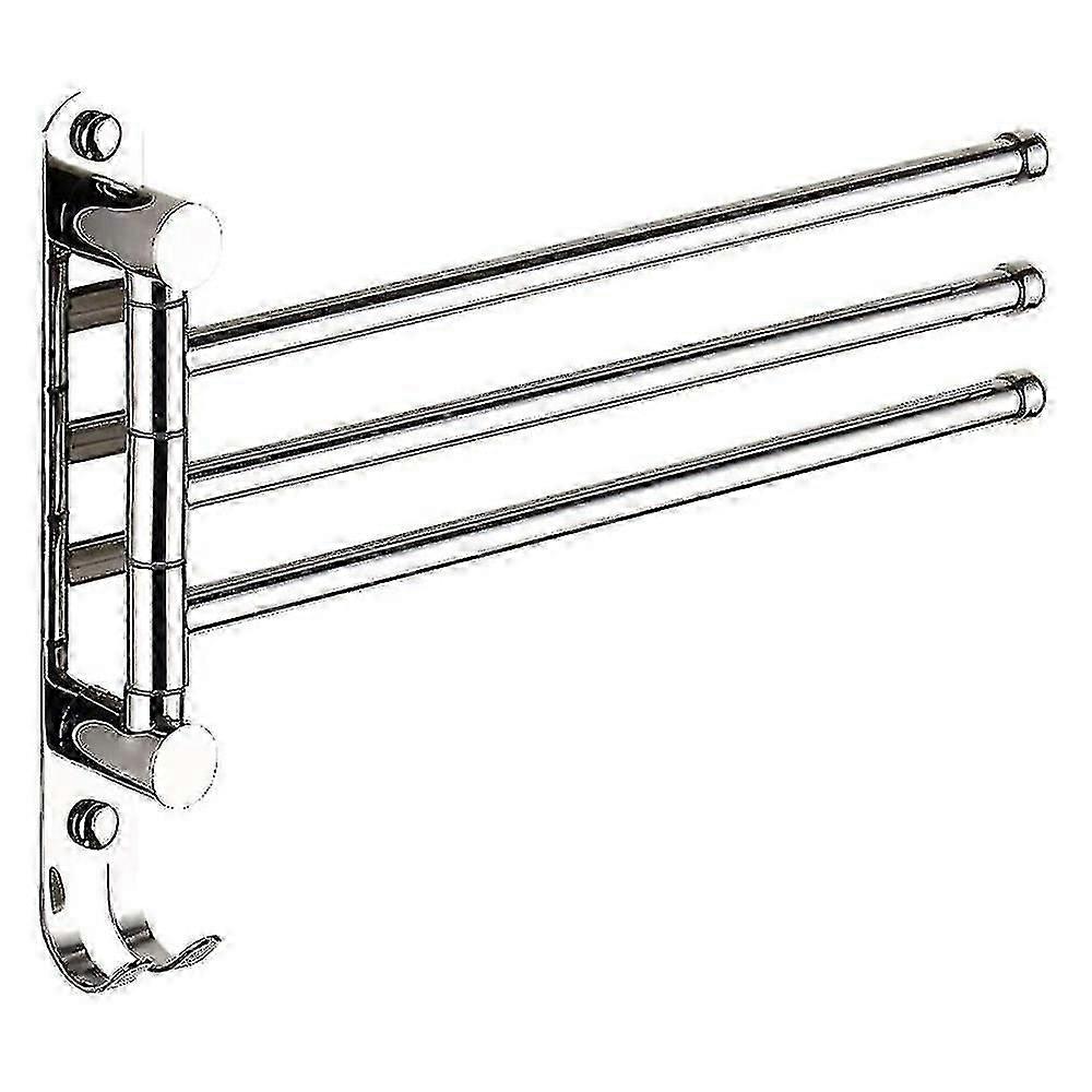Wall Mounted Swing Towel Bar Stainless Steel Bath Towel Rod Arm S202412304381