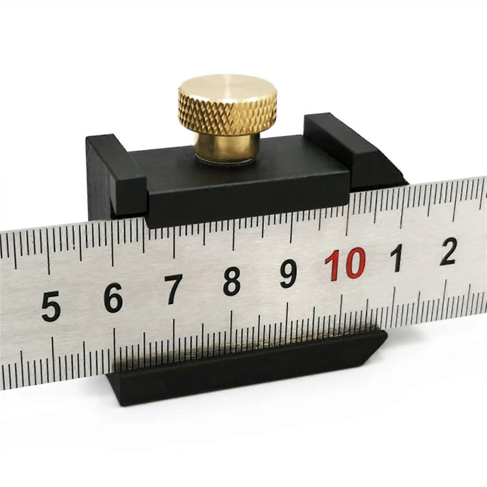 Woodworking Angle Glass Scoring Wheel Steel Ruler Positioning Block DIY Tools