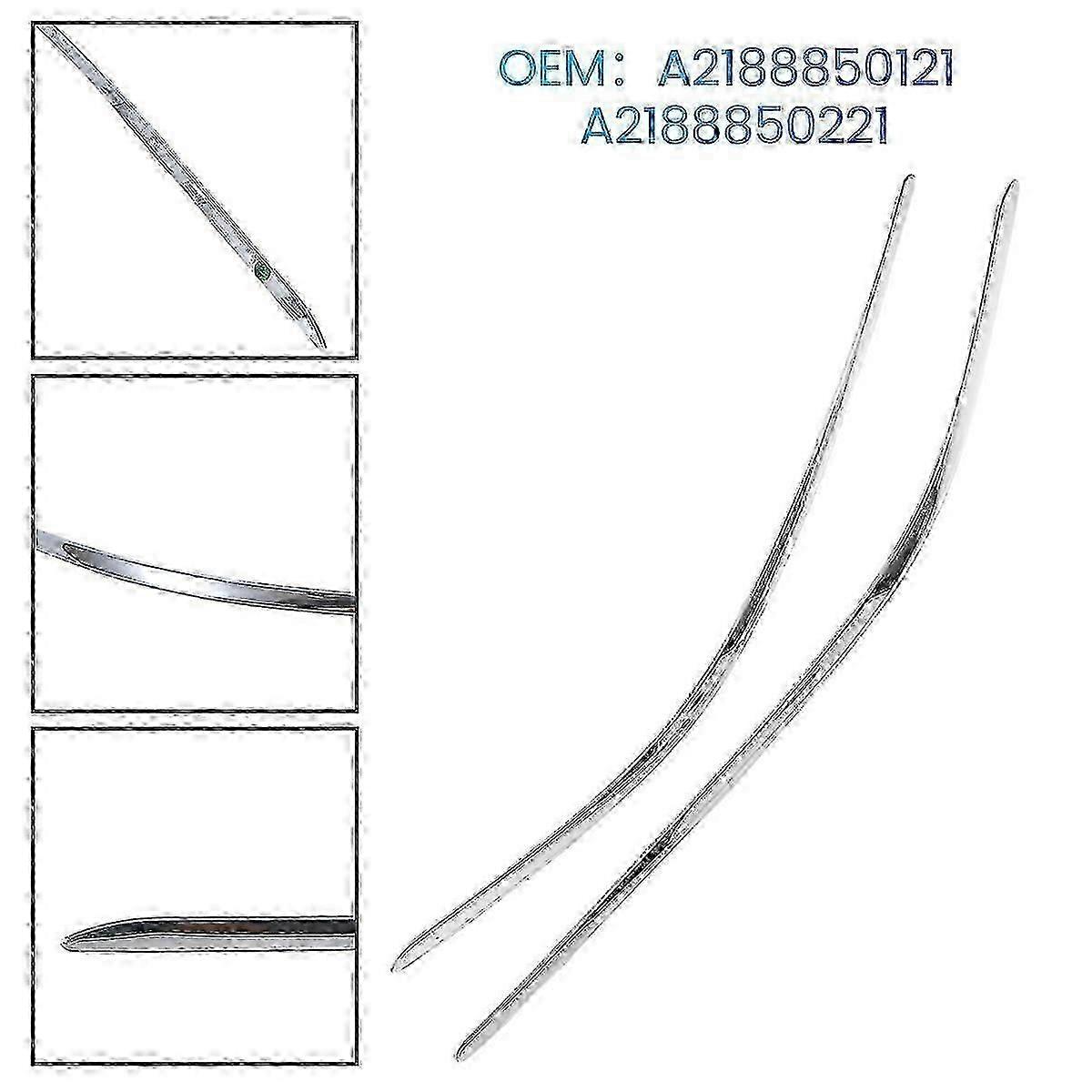 A2188850121 A2188850221 Car Left Right Front Bumper Trim Strips For - W218 Cls300 Cls320 Cls350 Cls