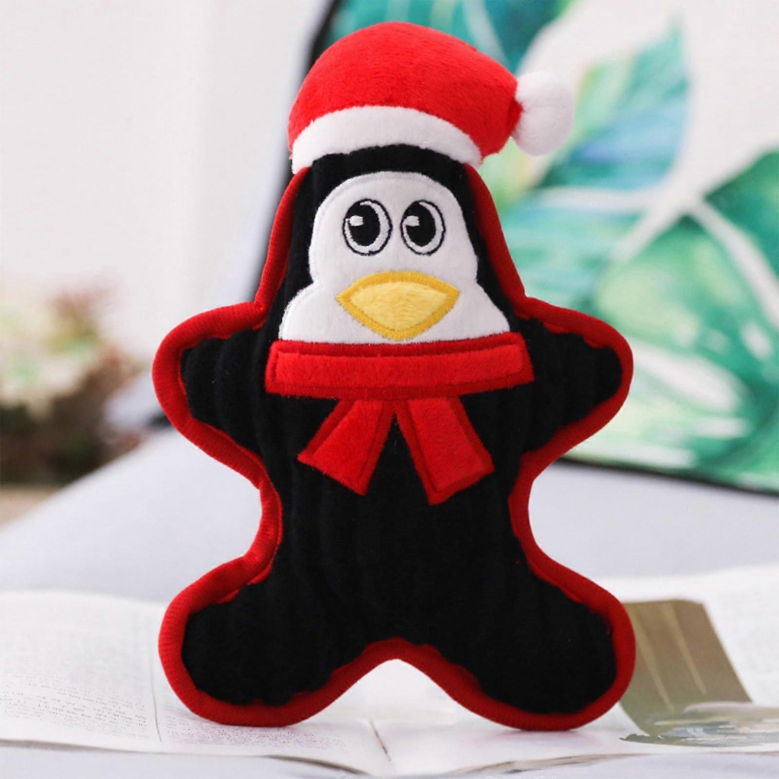 Compositional Christmas Dog Toy Plush Doll for Pets, Comfortable Fabric Speaker Toy, Entertaining for Teens