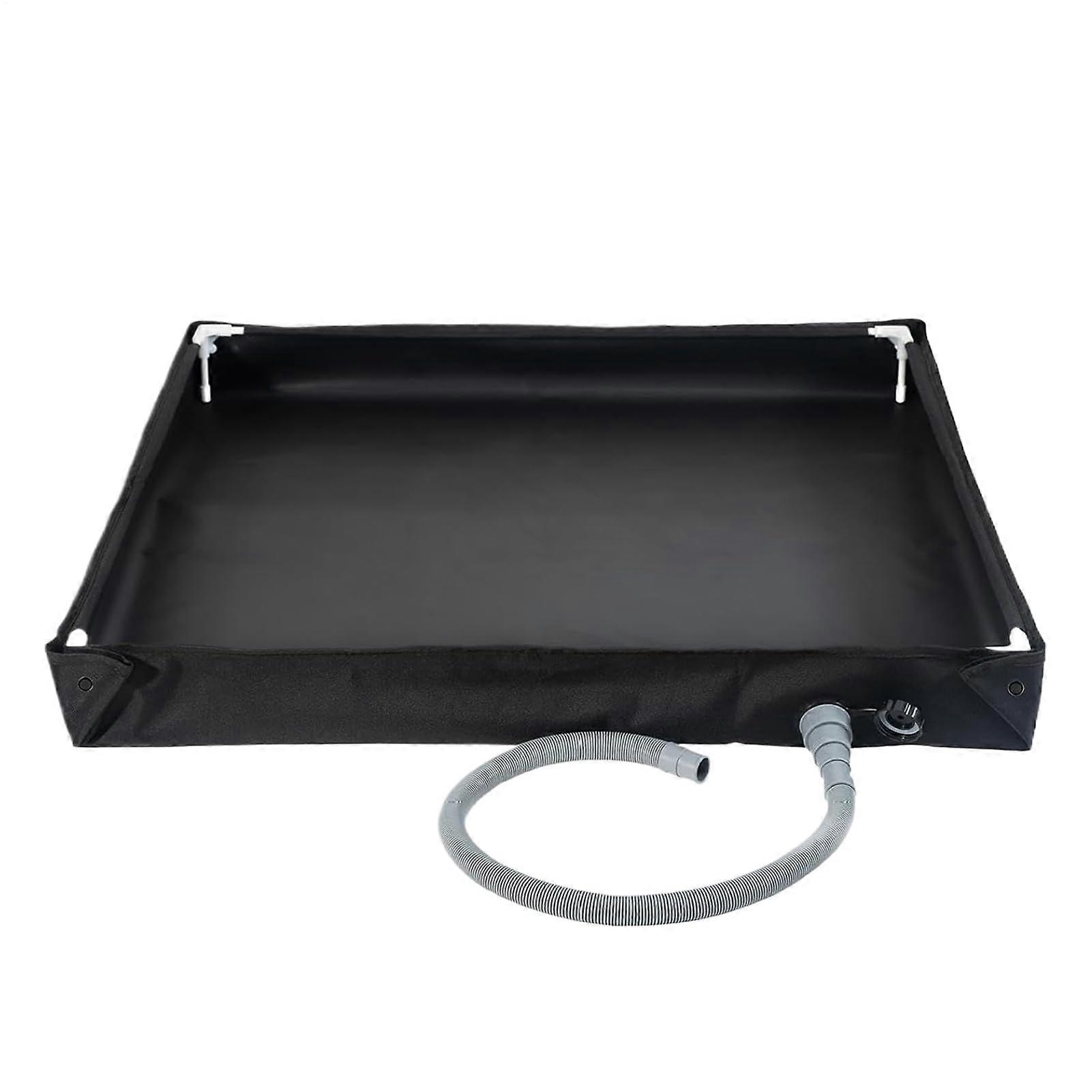 Foldable Portable Shower Drain Tray Collapsible Shower Base for Tent, Camper, RV, Garden, and Terrace Use