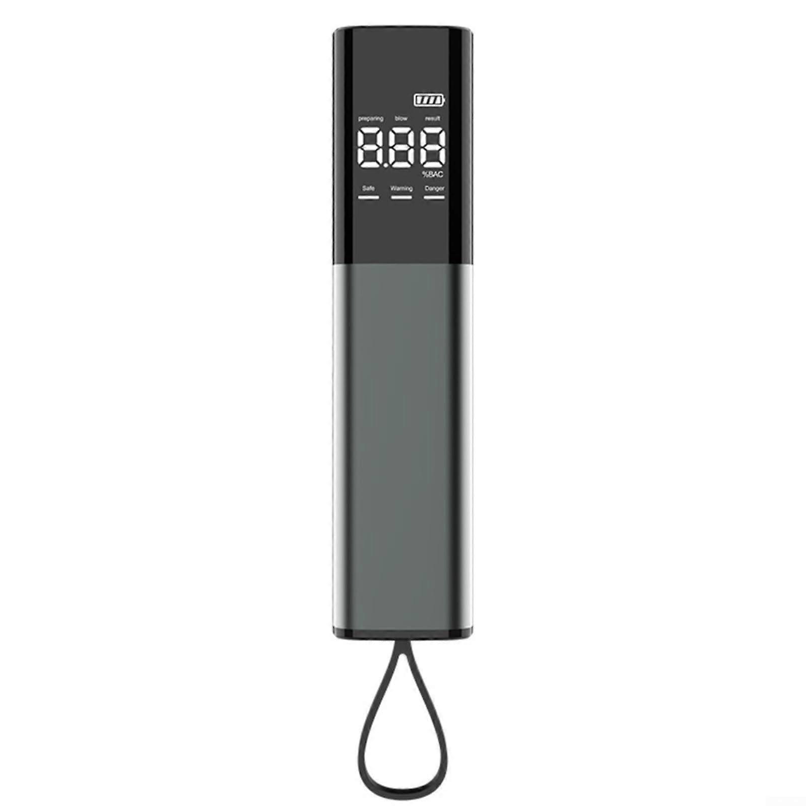 Portable Breathalyser with LCD Display Precise Breath Alcohol Measurement for Car and Home Fast Results in Seconds Measuring Range 01.9g/l