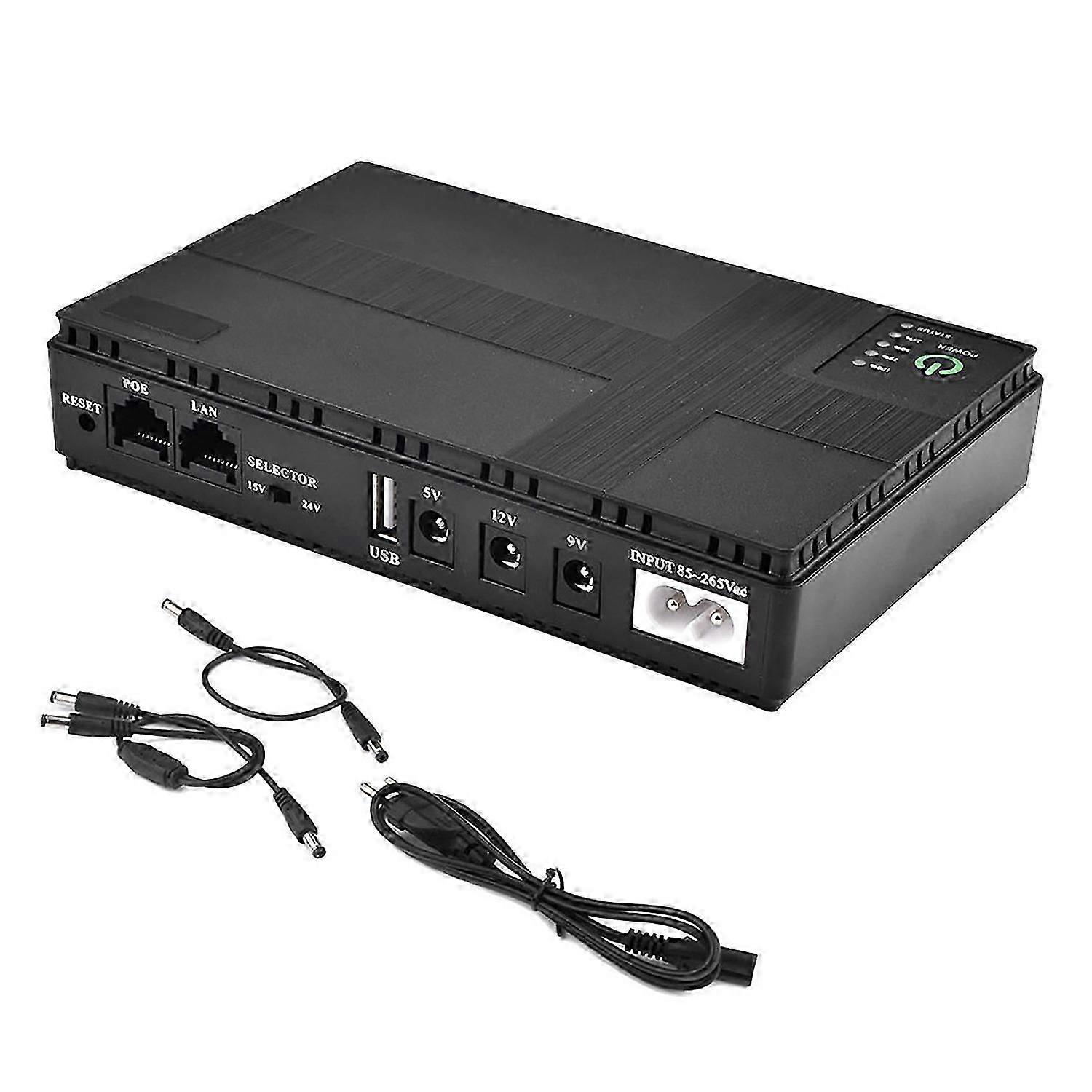 UPS Uninterrupted Power Supply Mini Battery Backup Flame-Retardant Overload Protection Multiple