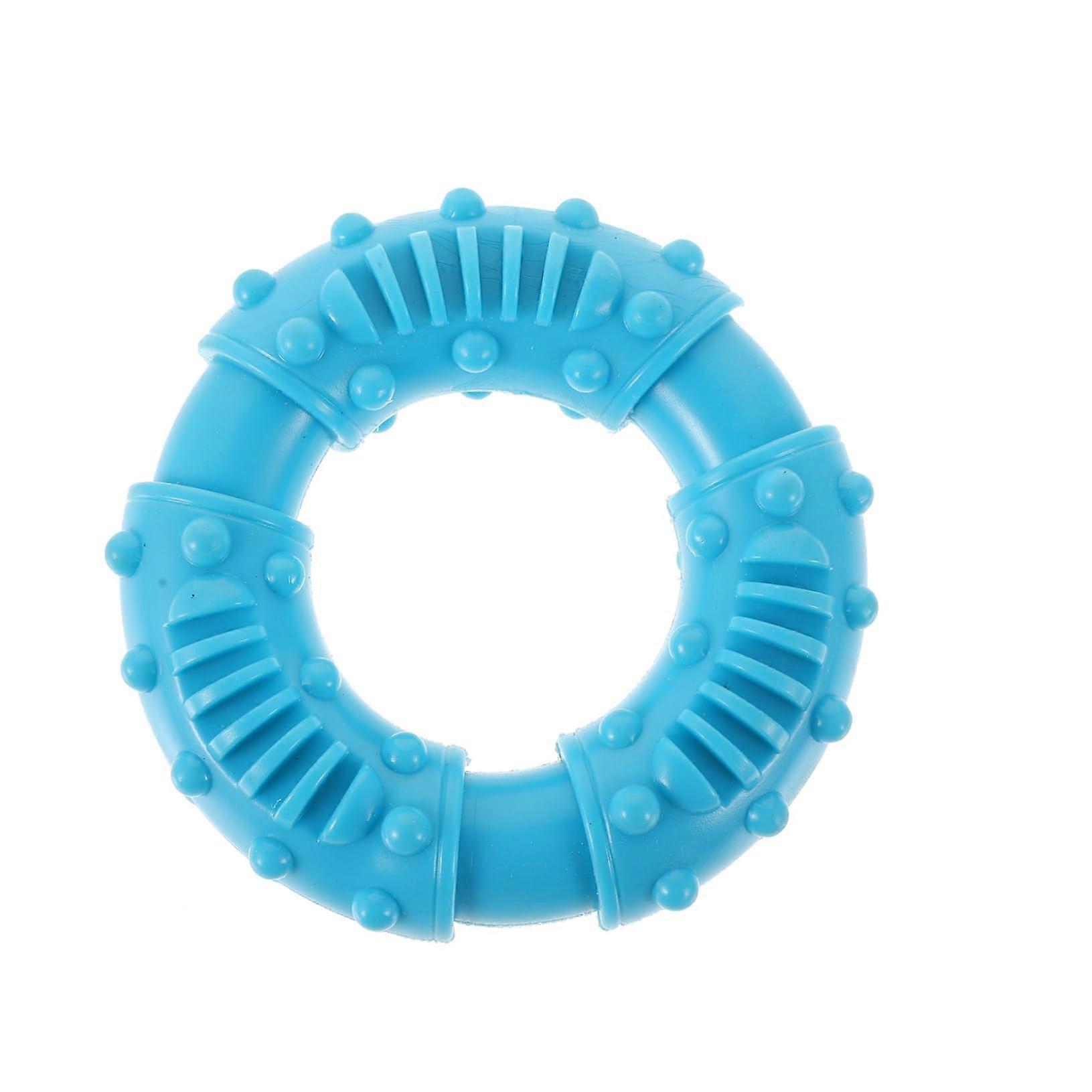 Sturdy Dog Teething Toy Interactive Chew Plaything for Puppies BiteResistant Rubber Molar Toy Teeth Cleaning Features