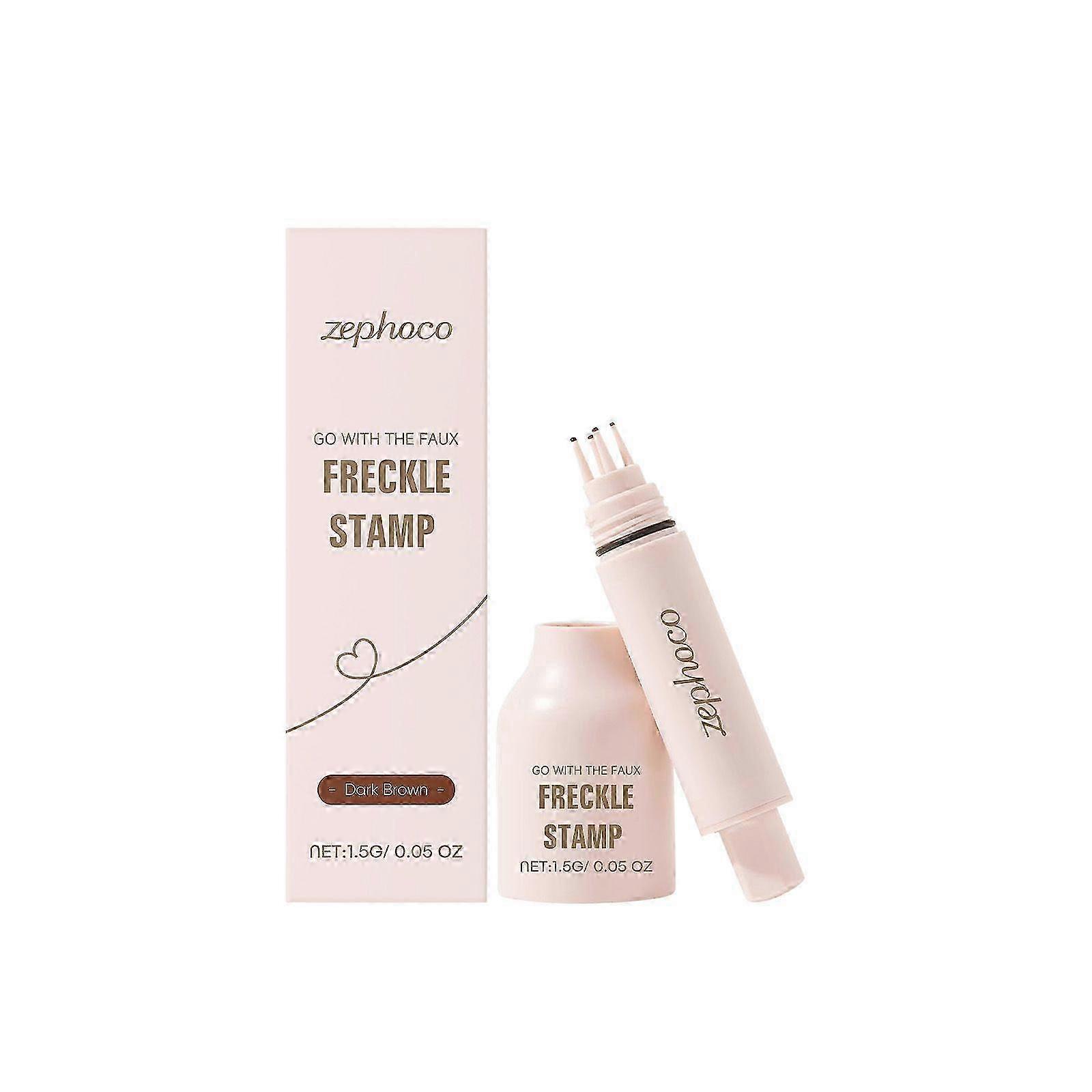 Faux Freckle Stamp Pen, Upgrade Liquid Freckle Pen, Freckles Stamp Air Cushion, Waterproof Quick Dry Magic Freckles Stamp Marker
