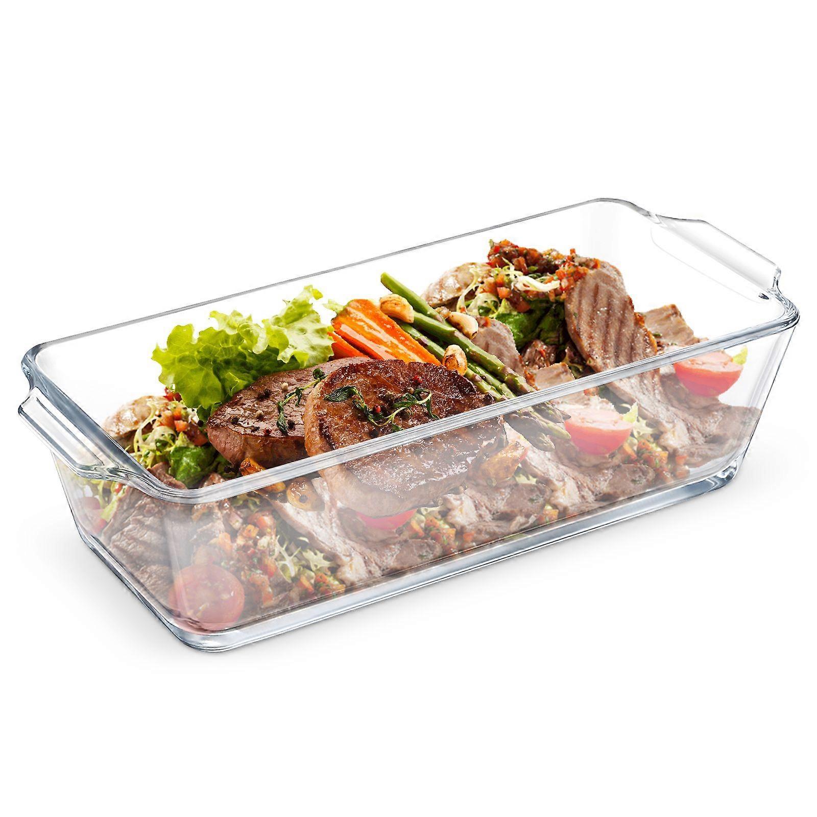 Glass Cooking Pan Clear Glass Baking Dish Glass Oven Dish Glass Loaf Pan Glass Casserole Dish For Casseroles And Bread