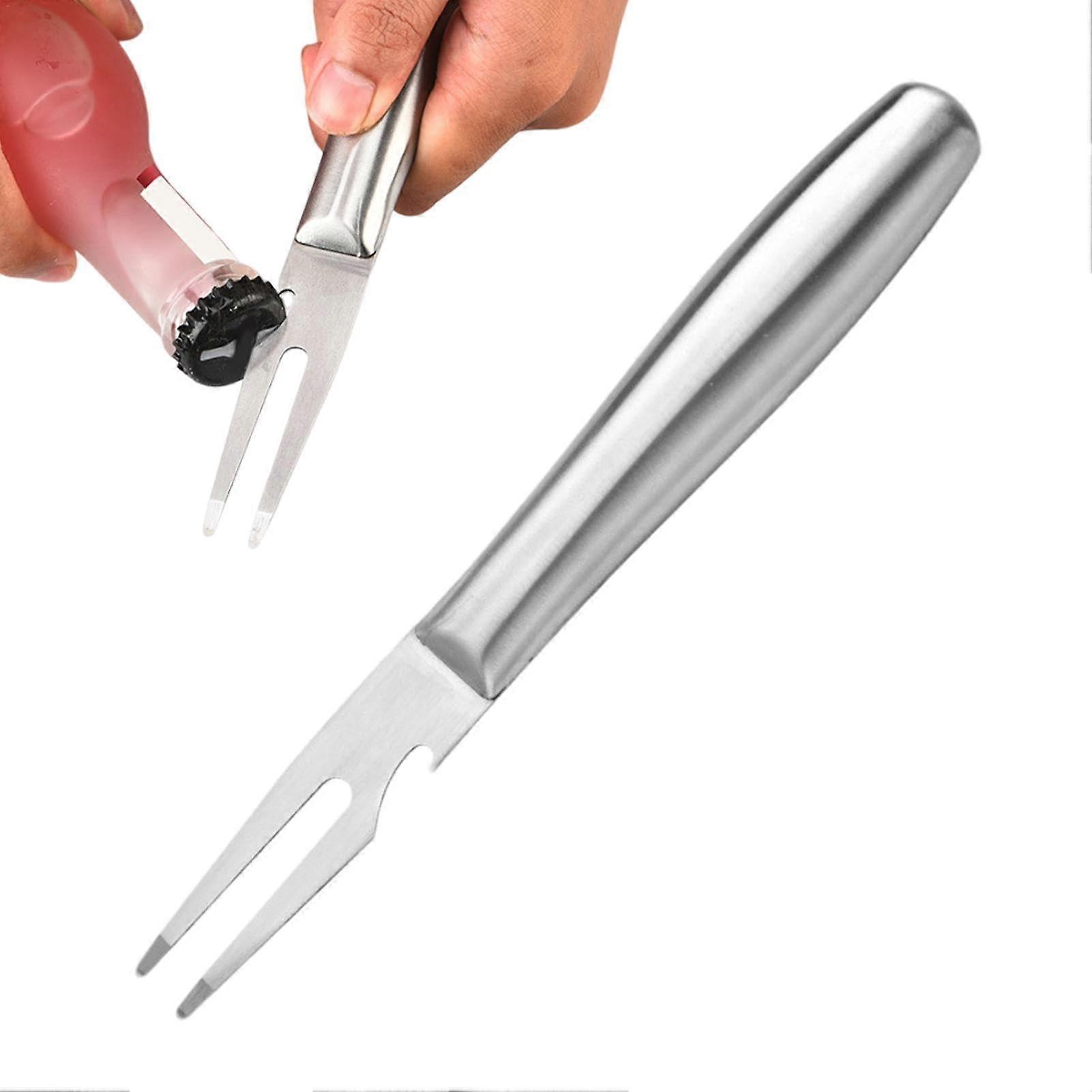 Meat Carving Fork With Two Prongs, Ergonomic Handle, Serving Meat Fork, Barbecue Tools, Camping Cooking Fork