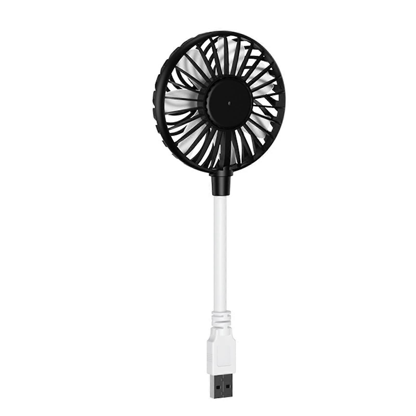 Portable USB Fan - Handheld and Desktop Small Fan, Mute USB Charging, Black, Ideal for Outdoor and Office Use