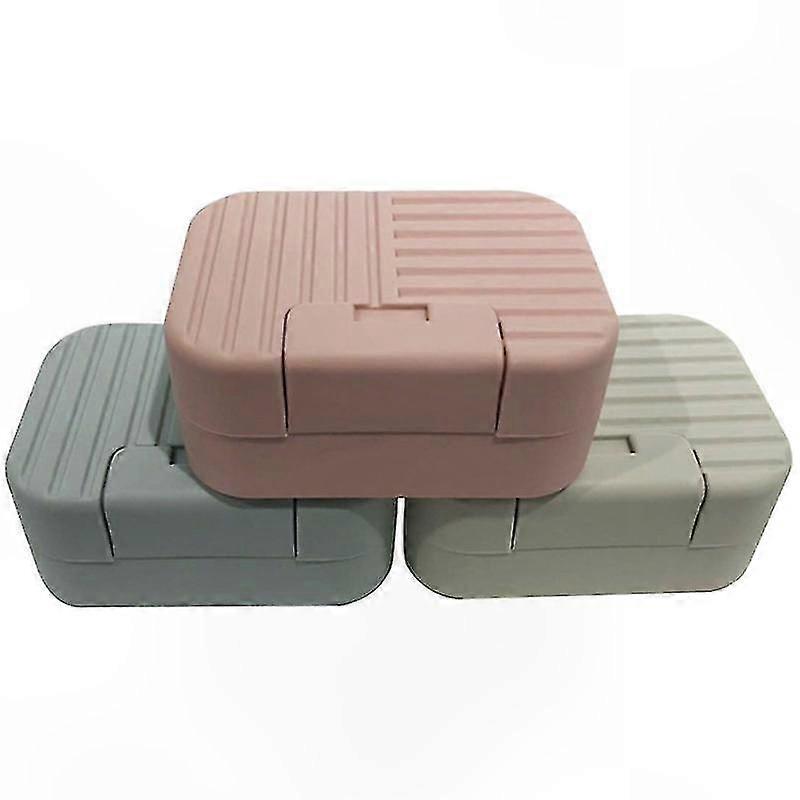 3-Pack Soap Dish with Sealing Feature
