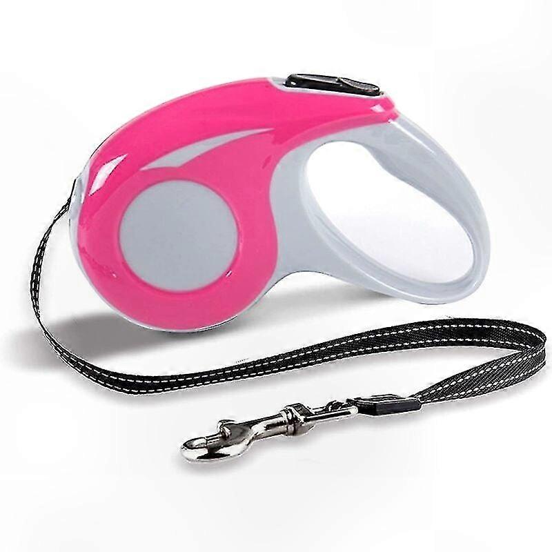 Retractable Dog Leashes,Telescopic Traction Rope, Suitable for Small and Medium-Sized Dogs 3M, Maximum 10kg (Pink)