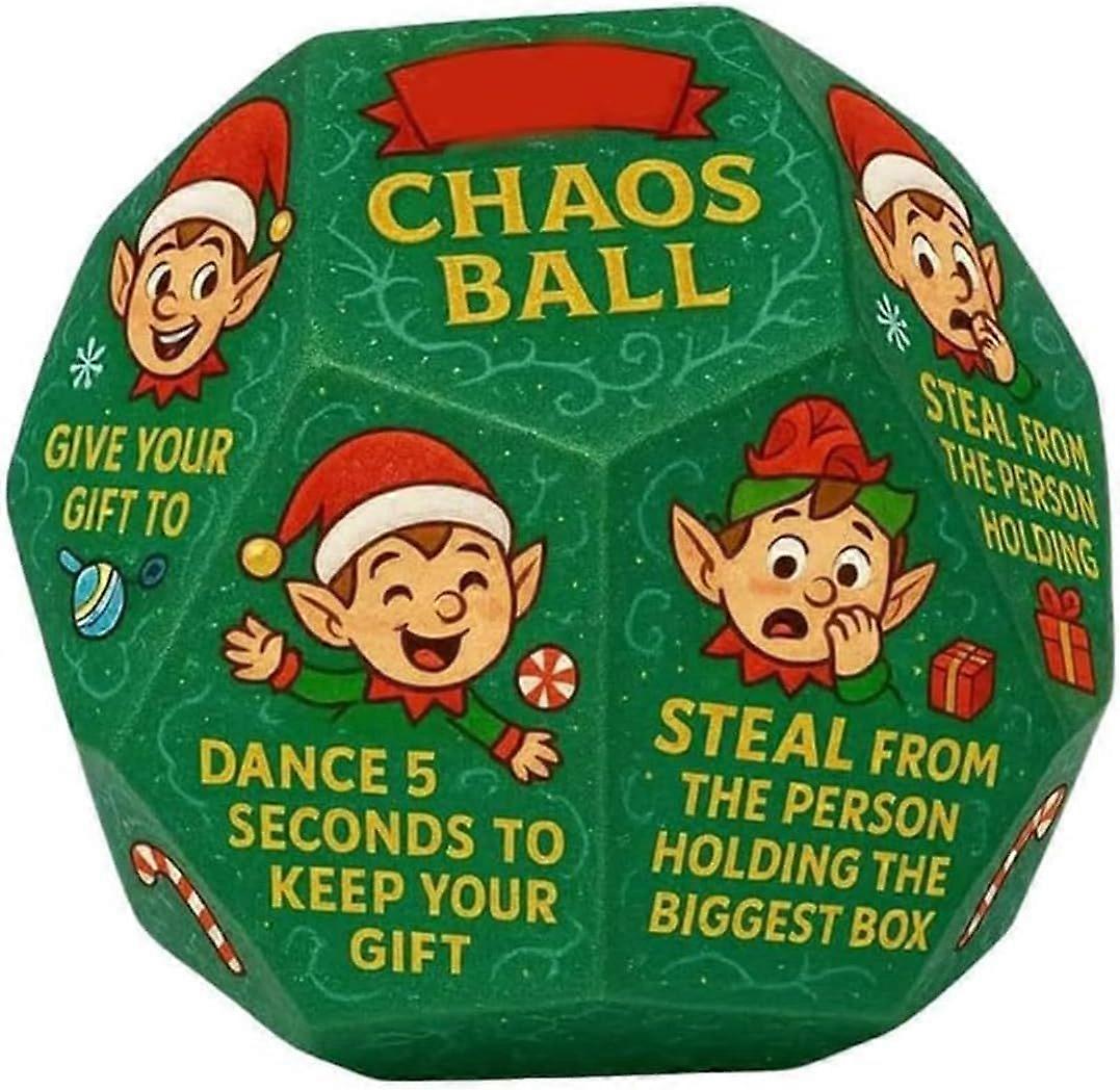 Hilarious Exchange Party Game Dice, Santa Swap Gift Exchange Dice, 12 Different Sides, Creative Christmas Gift Exchange Dice Games 8 x 8 cm