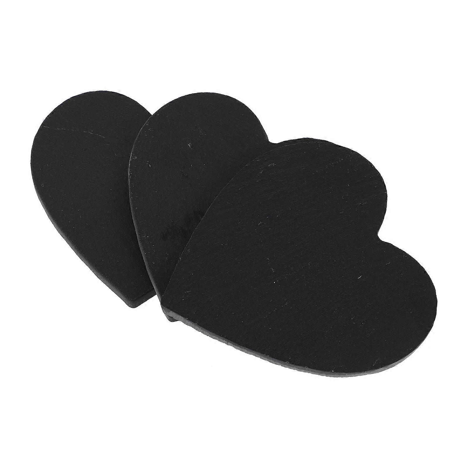 Insulated Coffee Coasters Retro Coaster for Restaurant Black Heat Resistant 3Pcs