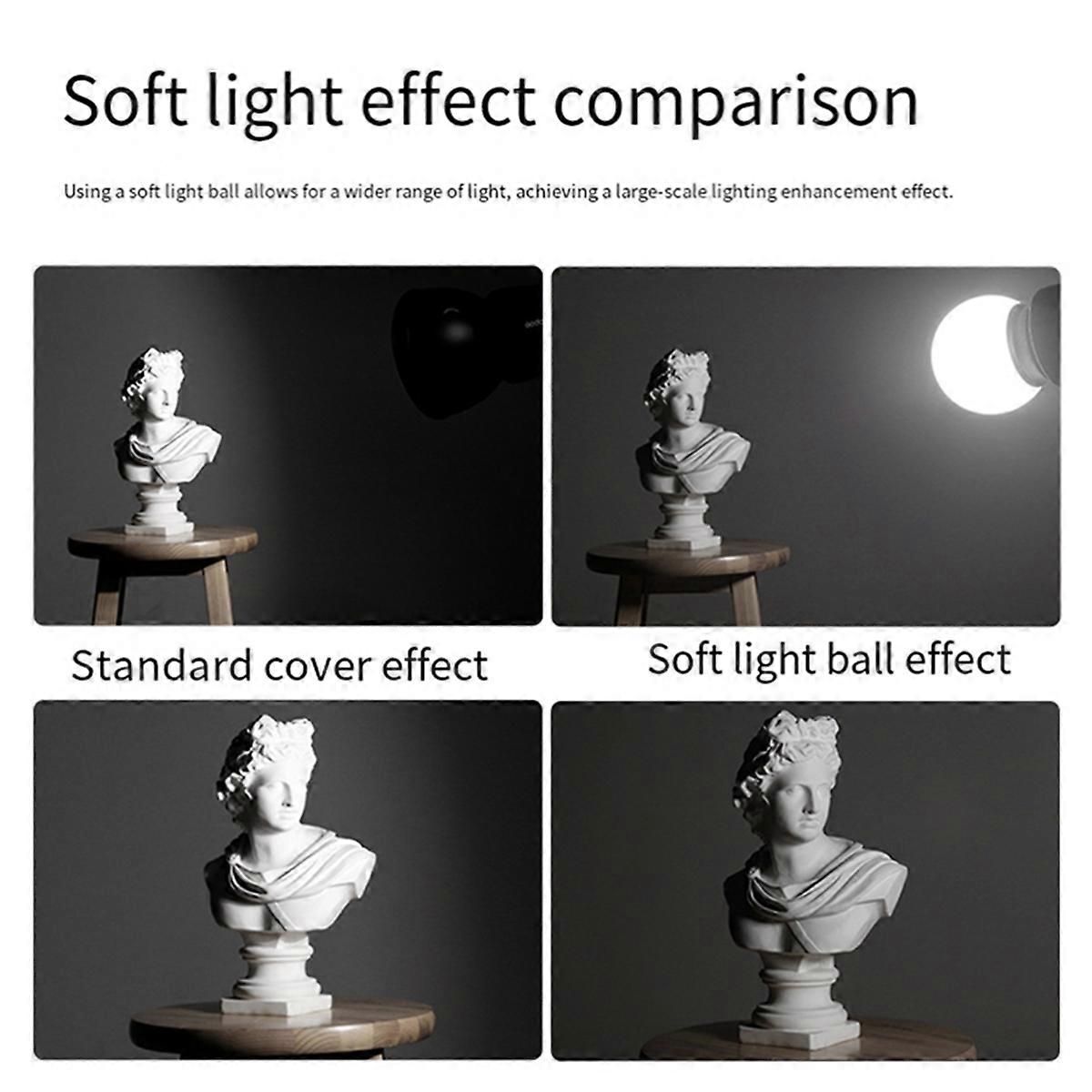 Universal Photography Diffuser Soft Ball Dome 30CM Softbox for Studio Flash with Bowens Mount Enhanc