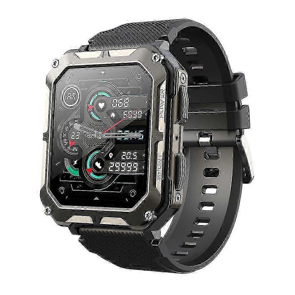 Njord Gear uforgjengelig smartklokke, robust taktisk smartklokke med puls