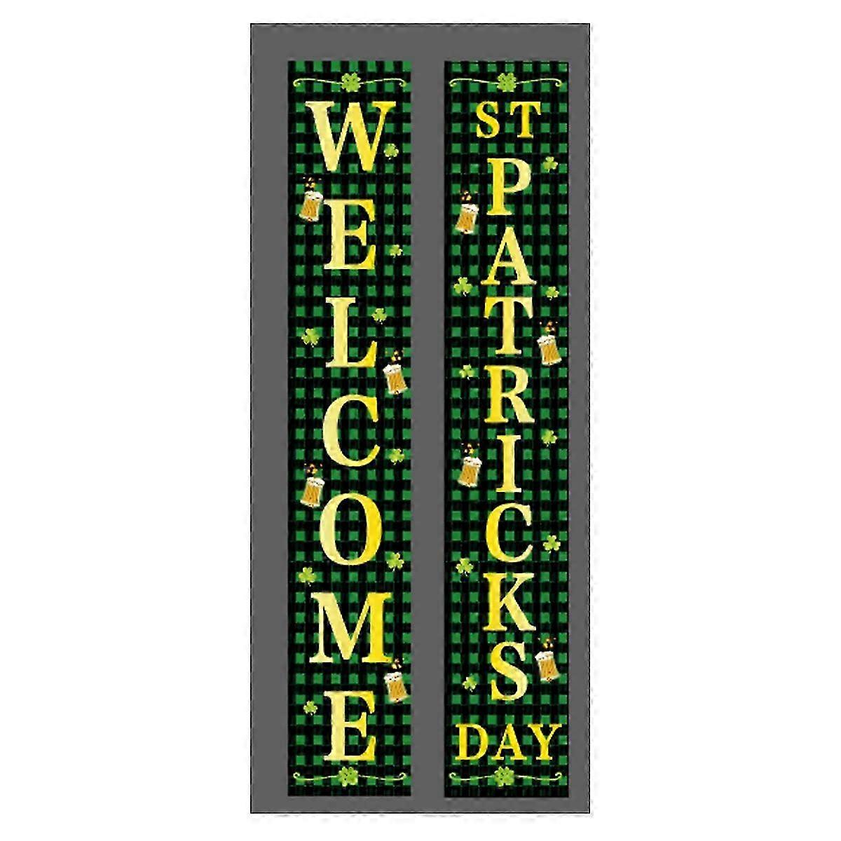 Irish Festivity Banner Set - Lucky Clover Green Party