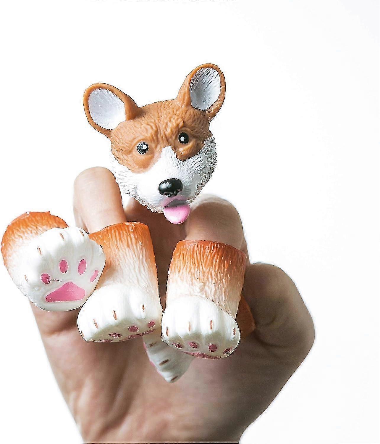 Corgi Finger Puppet Set, Animals Puppet Show Theater Props, Novelty...