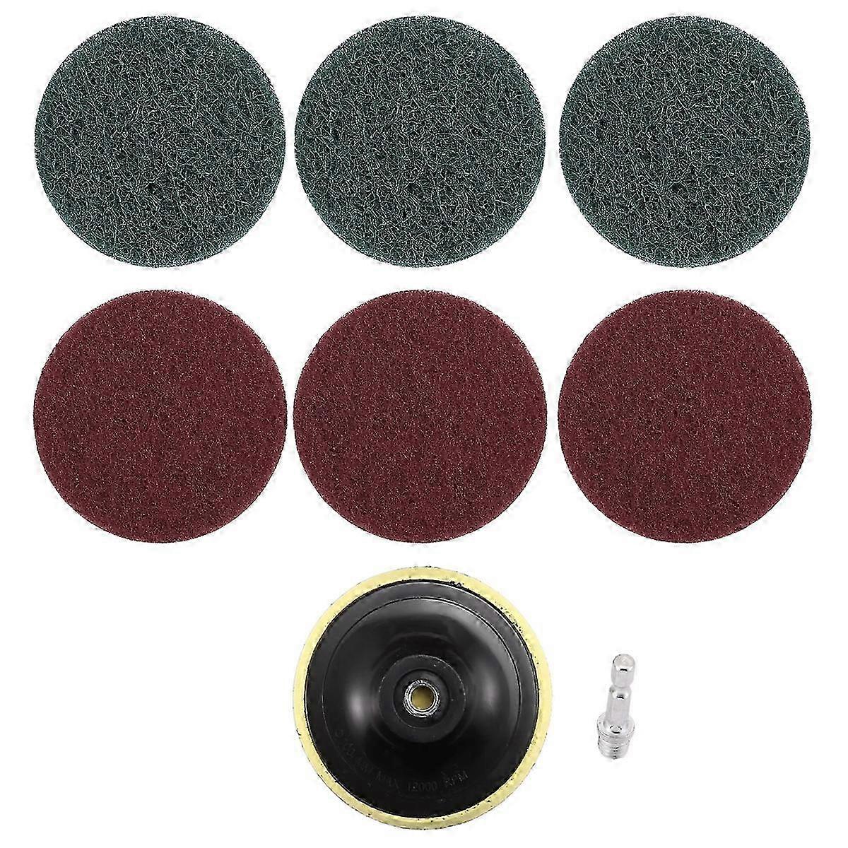 4 Inch Drill Power Brush Tile Scrubber Scouring Pads Cleaning Kit