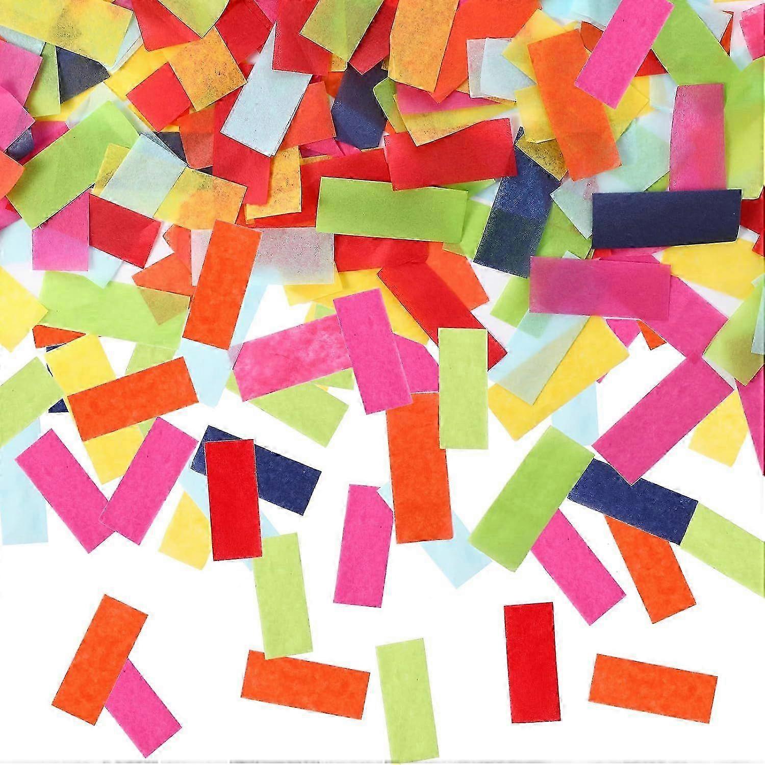 300g Rectangle Tissue Paper Confetti Multicolor Confetti Sprinkles for Confetti