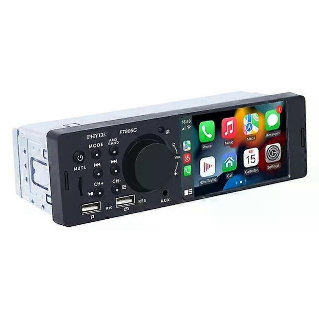 1 Din 4" CarPlay Car Radio Bluetooth Android-Auto MP5 Player Handfree A2DP USB Stereo Audio System Multimedia Head Unit F7805C