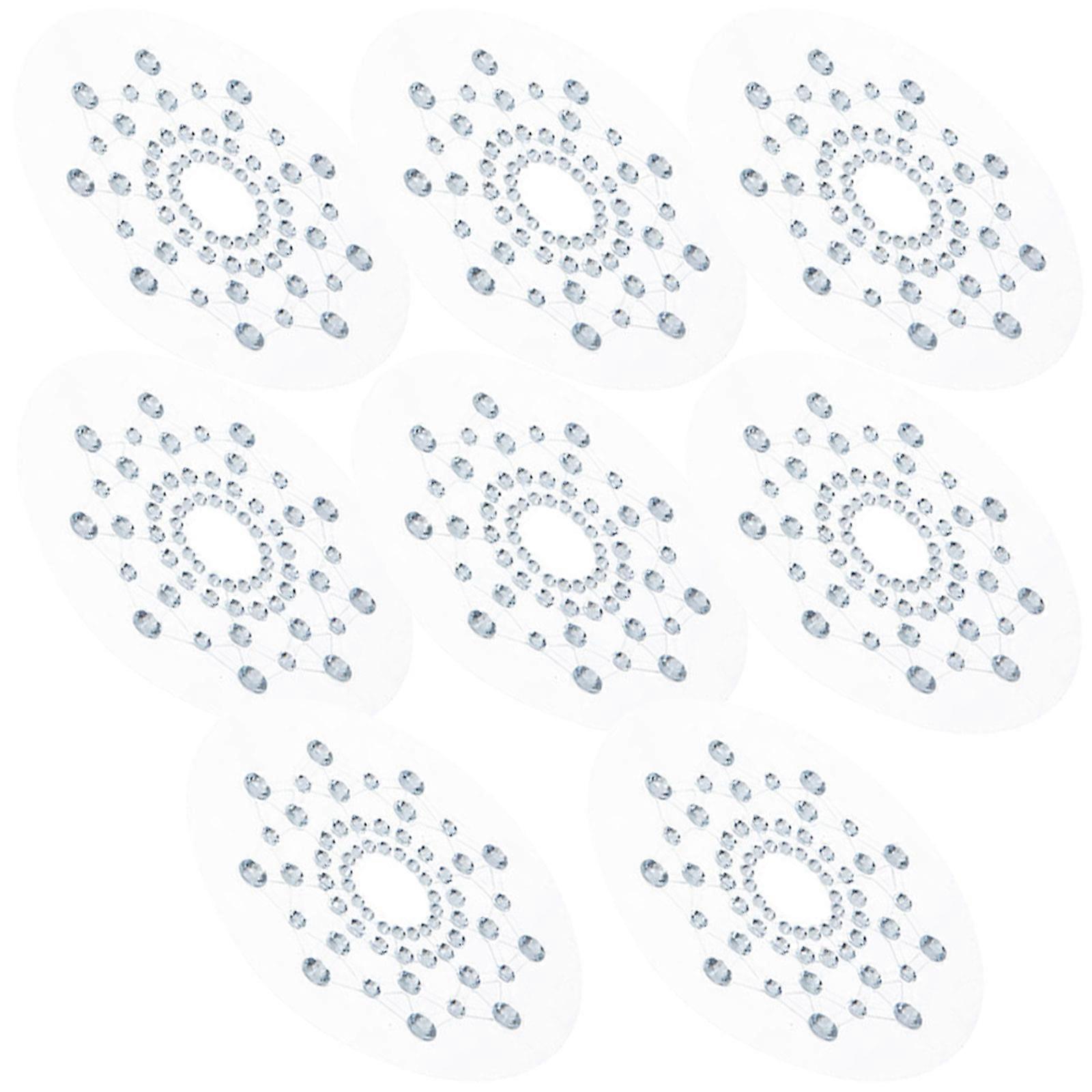 White Silicone Nipples Cover Snowflake Shape for Decor 4Pairs