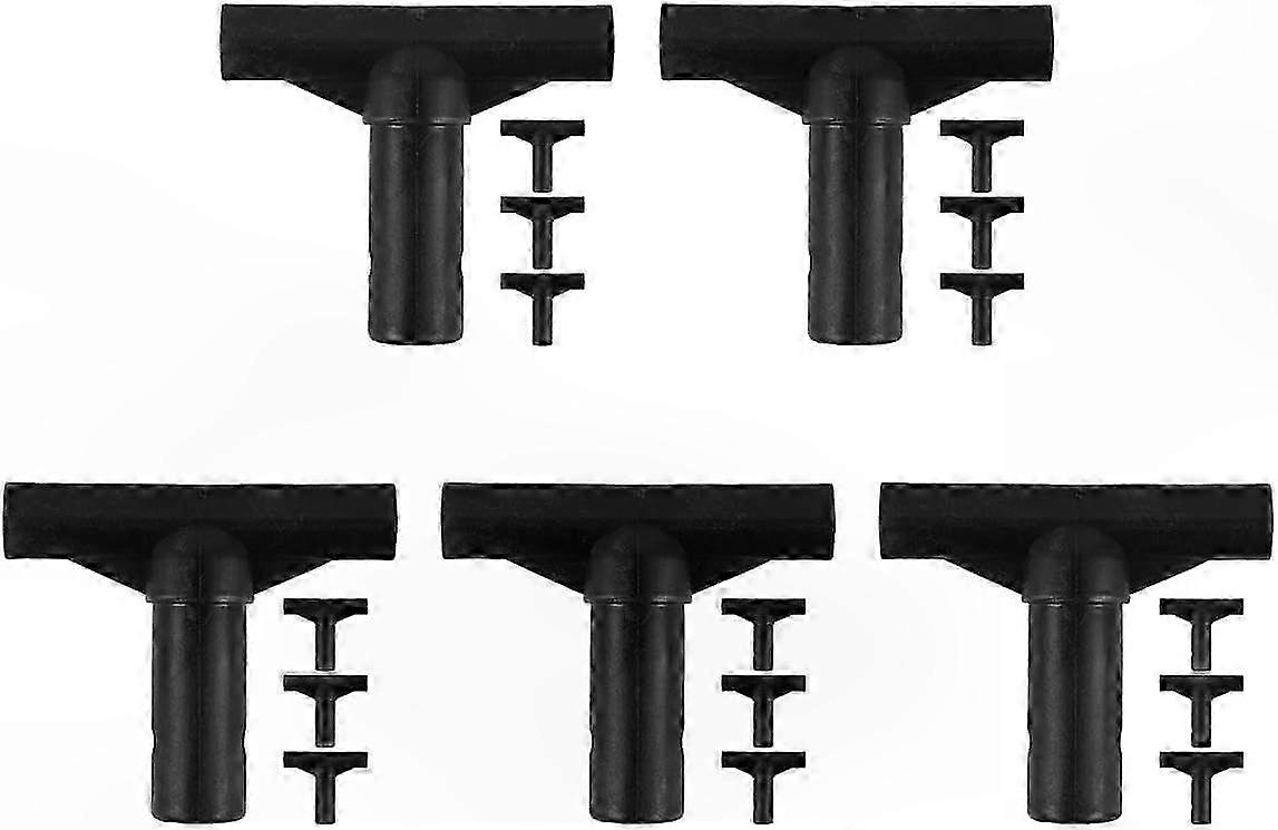 Trampoline Pipe Connector - T-Shaped Pole Replacement Part for Trampolines, Durable PP Material, Black Color