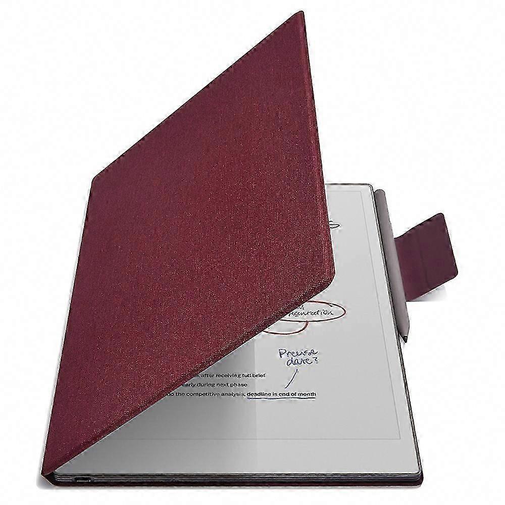 ReMarkable Paper Pro Case, PU Leather Magnetic Cover with Pen Holder, Auto Wake/Sleep Function