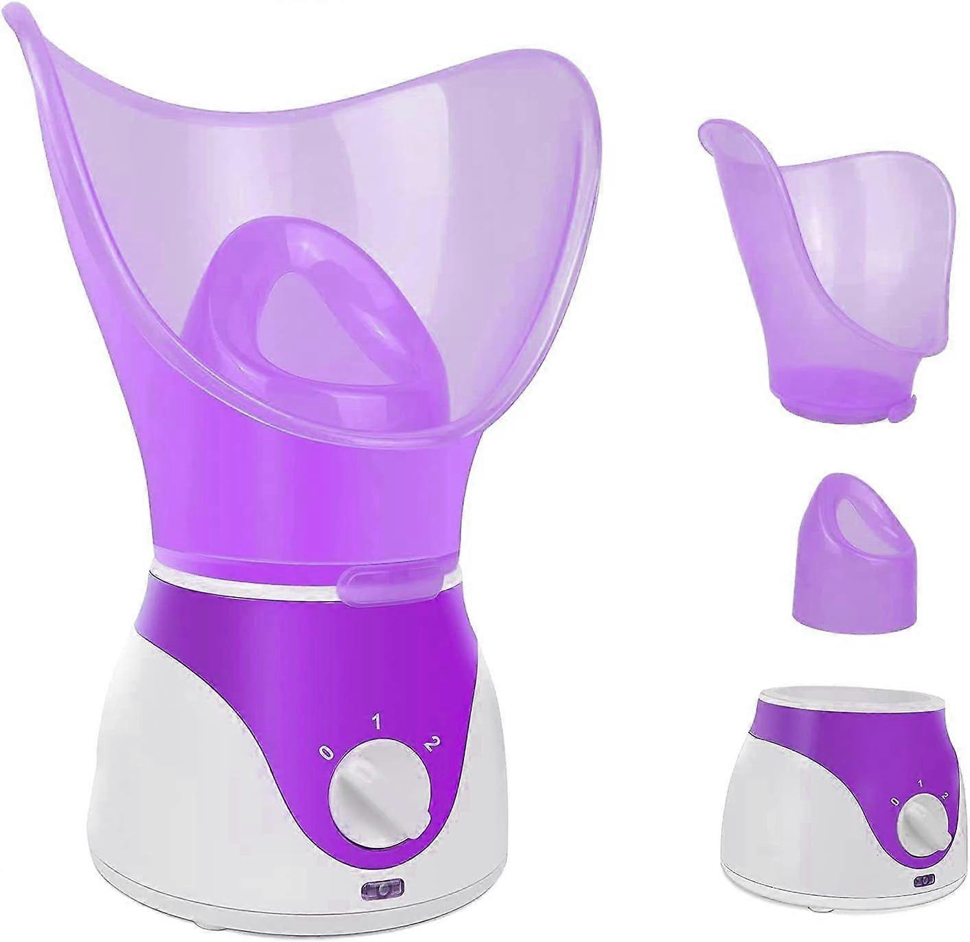 Facial Steamer for Skin Care, Deep Cleansing, Blackhead Extractor, Home Spa(Purple)