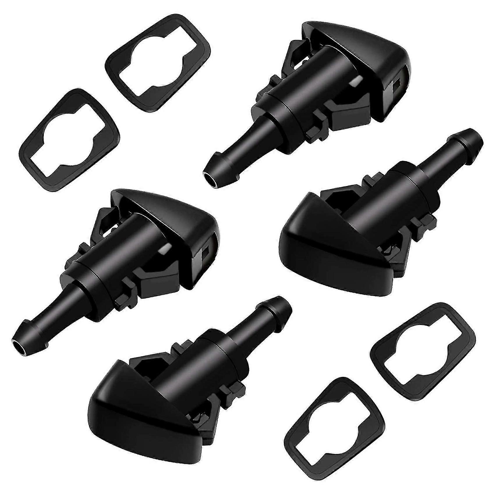 4Pc Front Wiper Spray Nozzles Kit Compatible with Ram 5116079aa 4805742ab