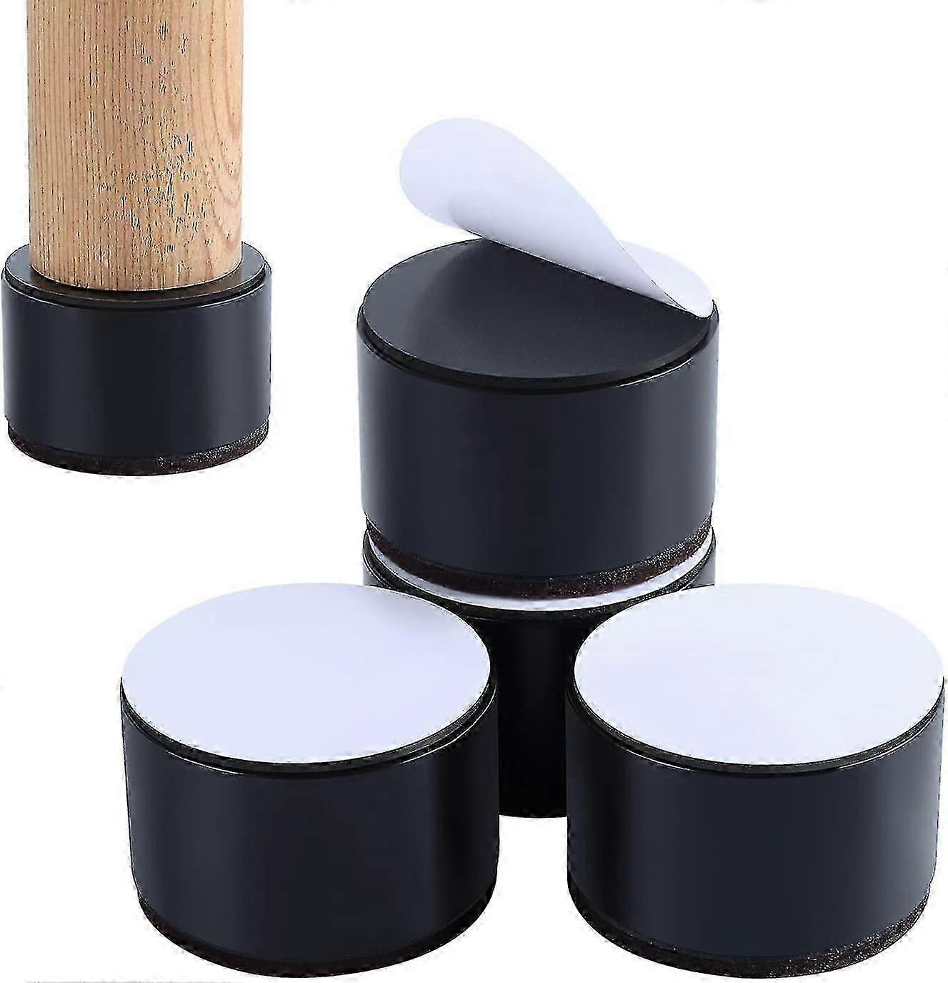 ベッドライザー 家具ライザー 高さ2インチ追加 頑丈なスチールサポート 10000ポンド テーブルライザー 椅子またはソファライザー 家具ライザー4個セット