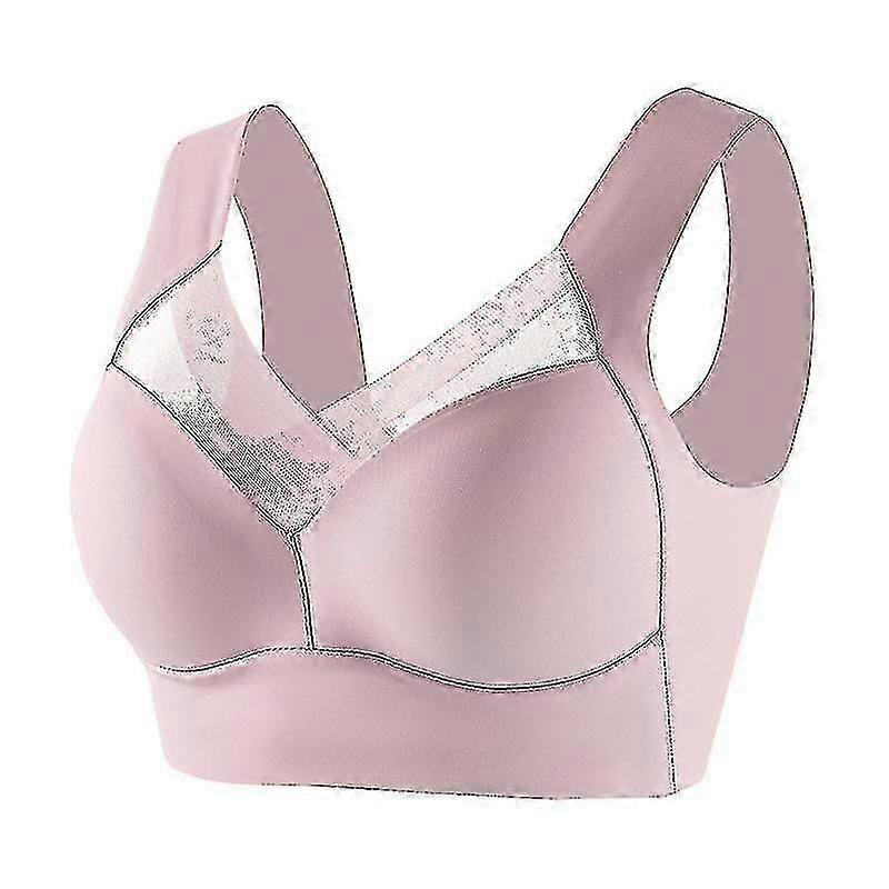 Womens Wireless Bra, Full-coverage Pullover Stretch-knit Bra, Smoothing T-shirt Bra