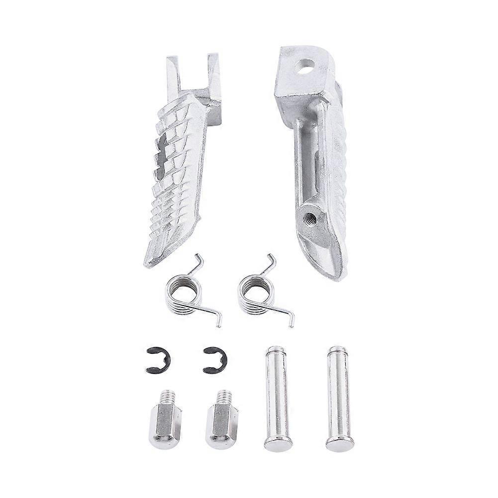 Front Footrests Foot Pegs For Suzuki GSXR600 GSXR750 GSXR1000 Silver