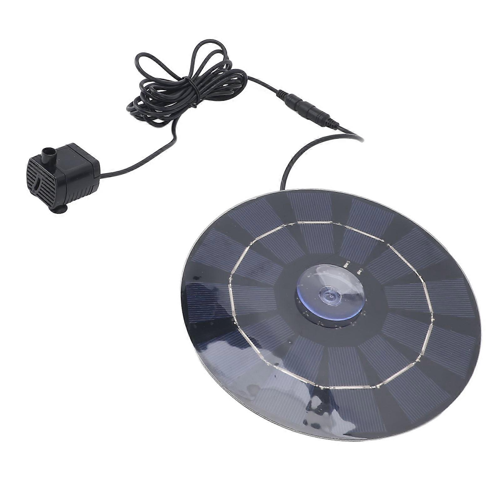 10W Monocrystalline Round Solar Panel Pump Kit 18cm DC18V