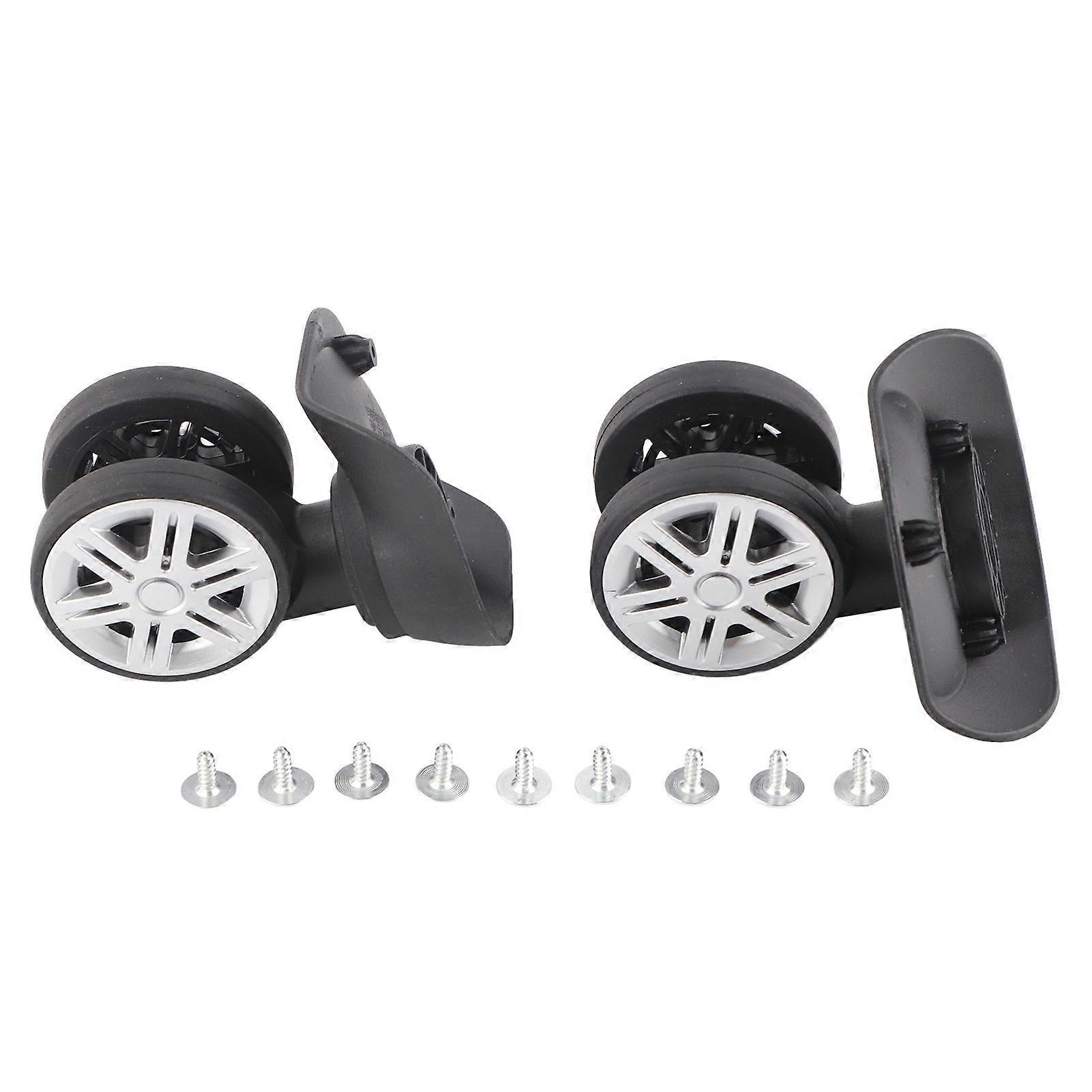 1Pair Outdoor Mute Double Row Large Wheel Drawbar Box Code Case Suitcase Accessory