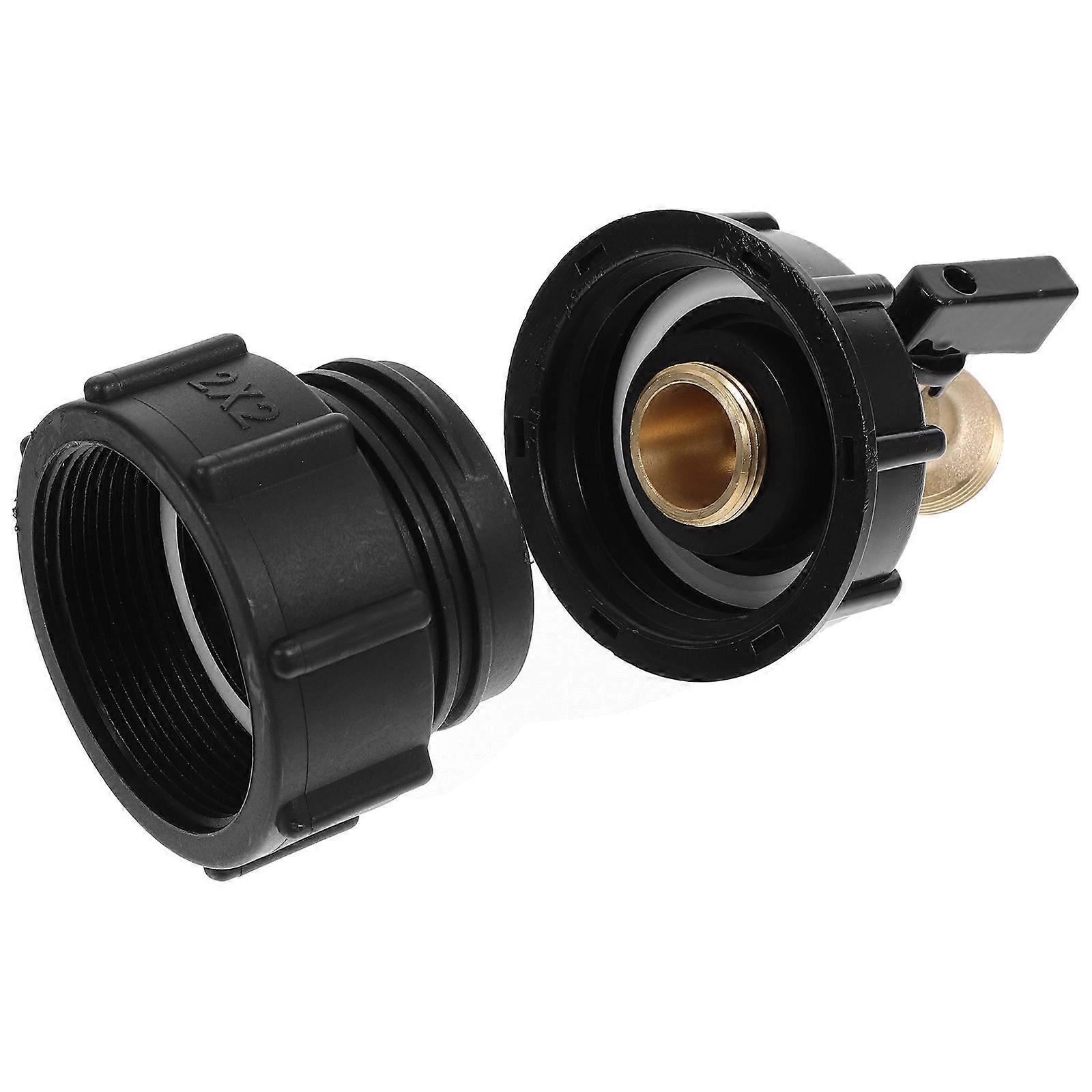 Ibc Tank Adapter Barrel Tap Fitting for Bucket 4Pcs Sturdy Copper ABS Rubber