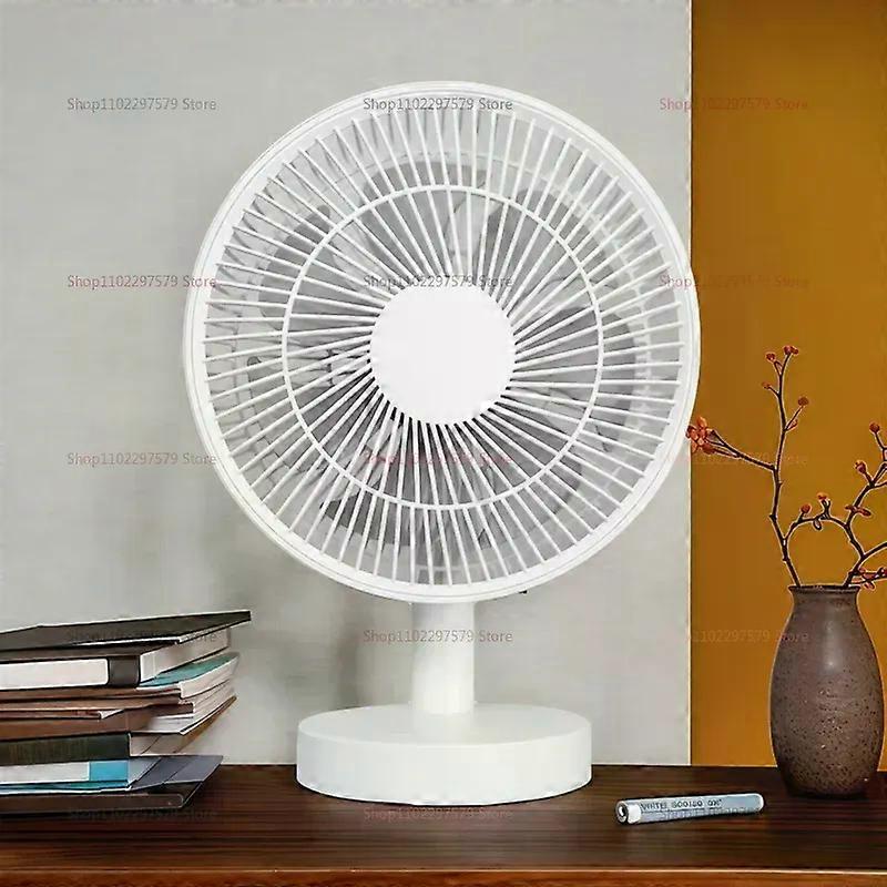 Ultra quiet small portable desktop fan with adjustable up and down angles and strong wind power making it an ideal choice
