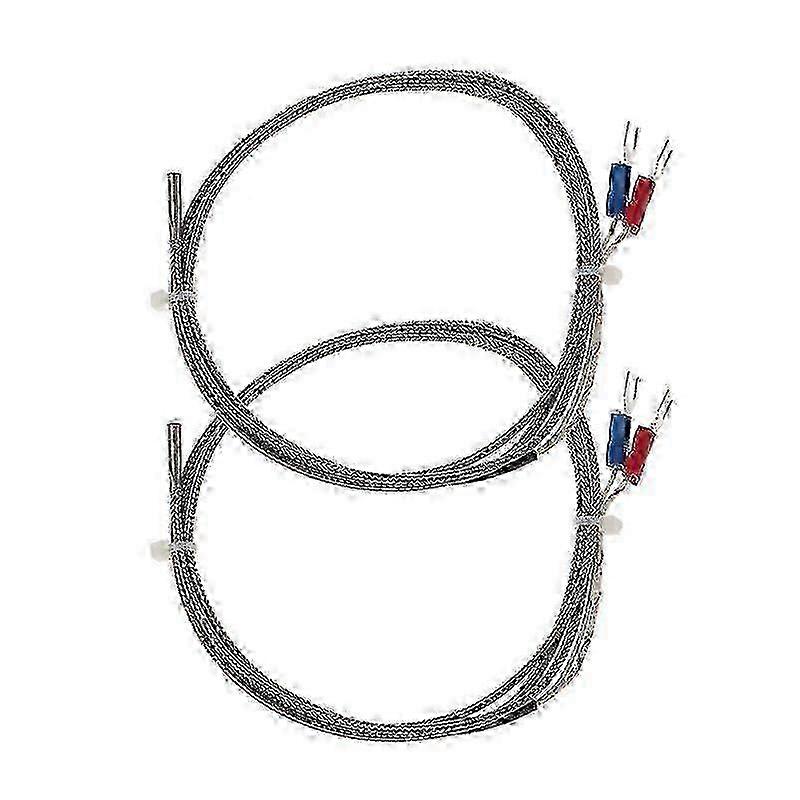K Type Thermocouple Temperature Sensor Cable Probe Thermal Tester 0 To 600c 2x