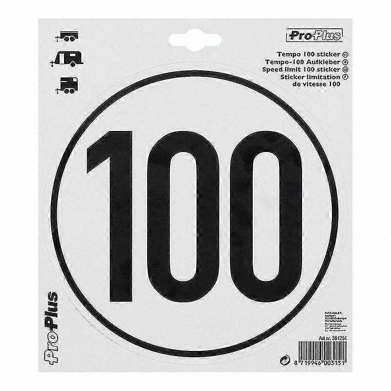 Speed Limit 100 Sticker for Vehicles and Signs