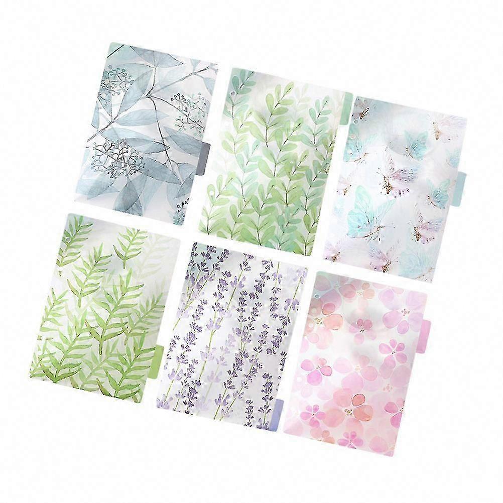 6 Pcs Colorful Envelopes for Budget Planner Binder Insertable Dividers