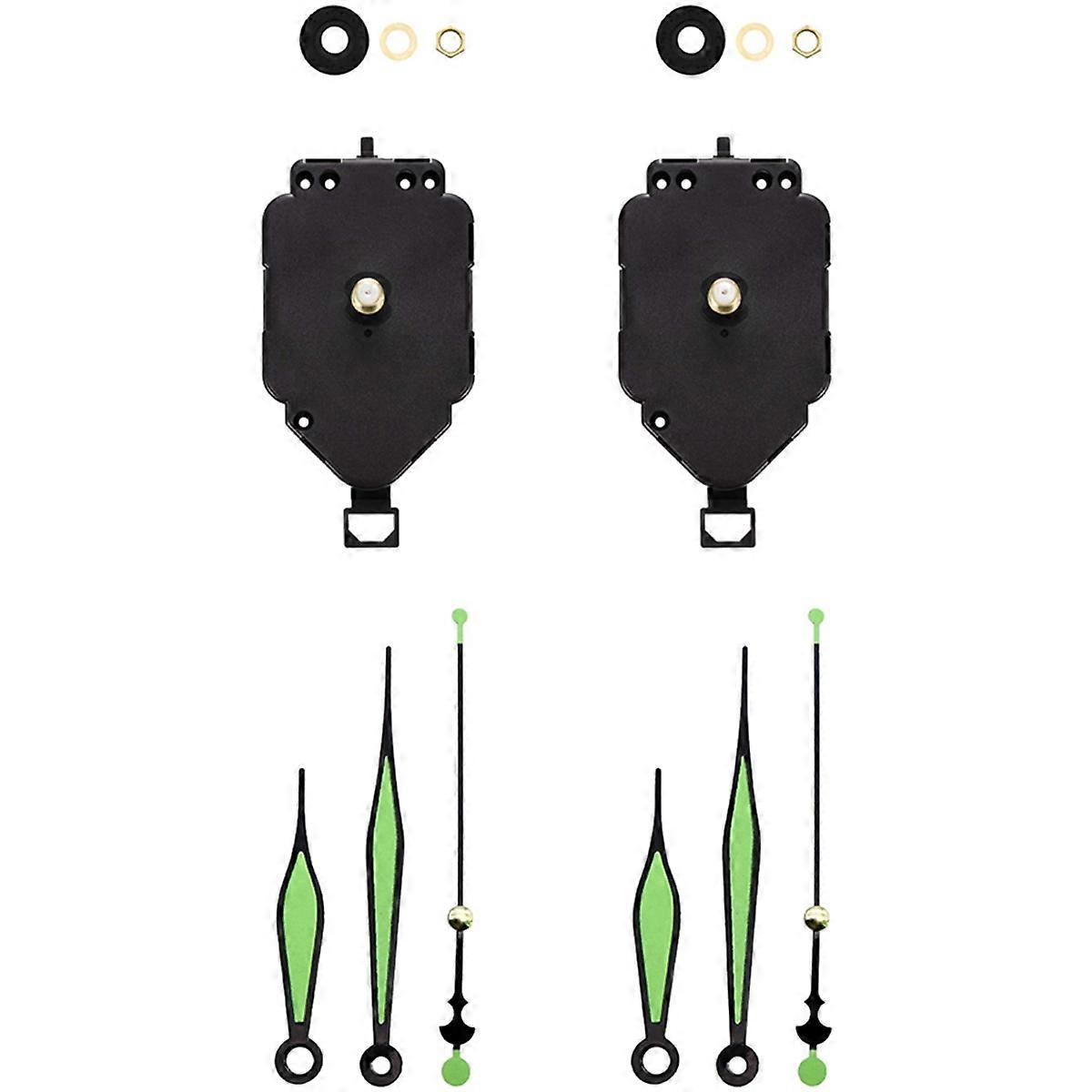 2 Set Quartz Clock Movement Kit Replacement Parts C