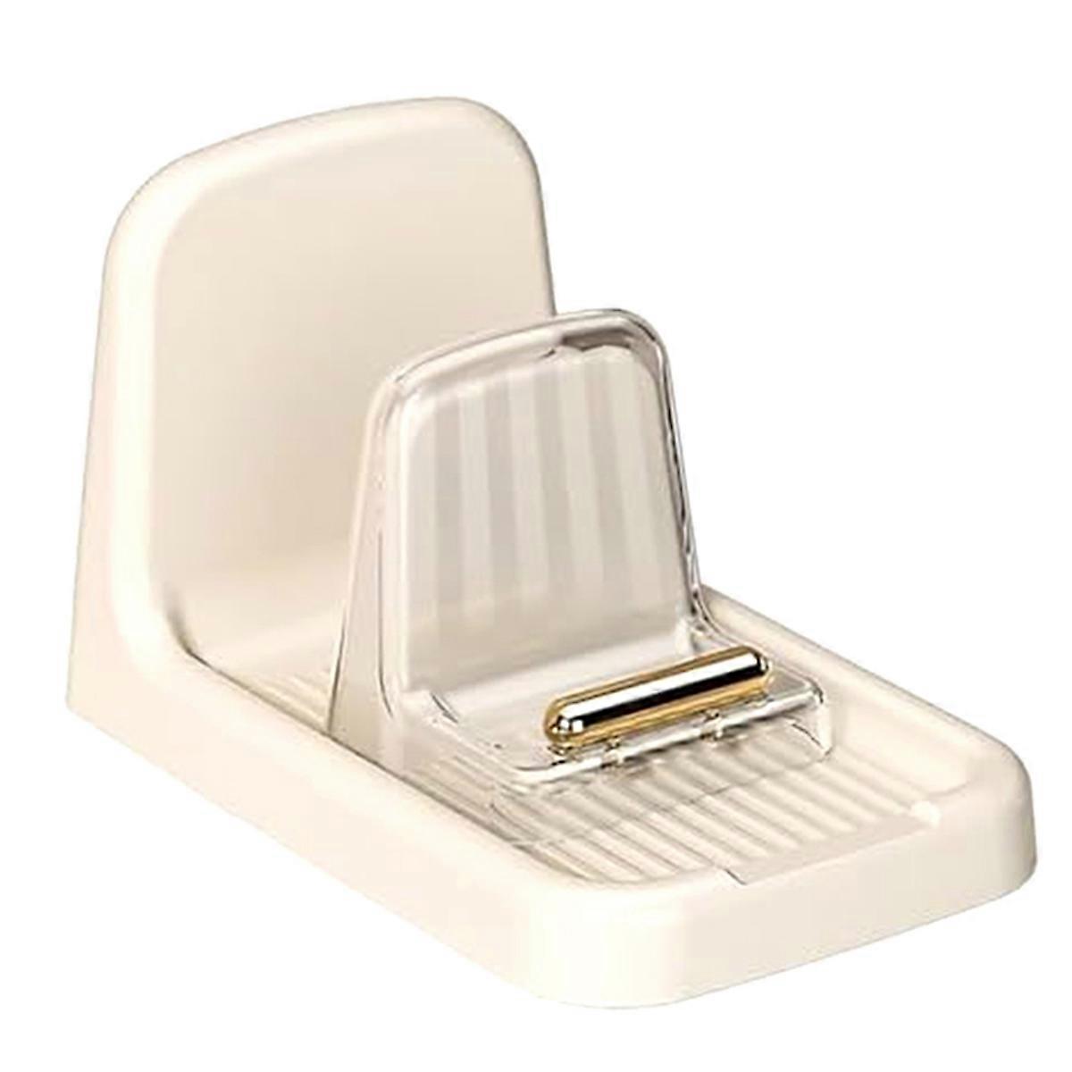 Countertop Pot Lid Holder Heavy-duty Organizer Rack White